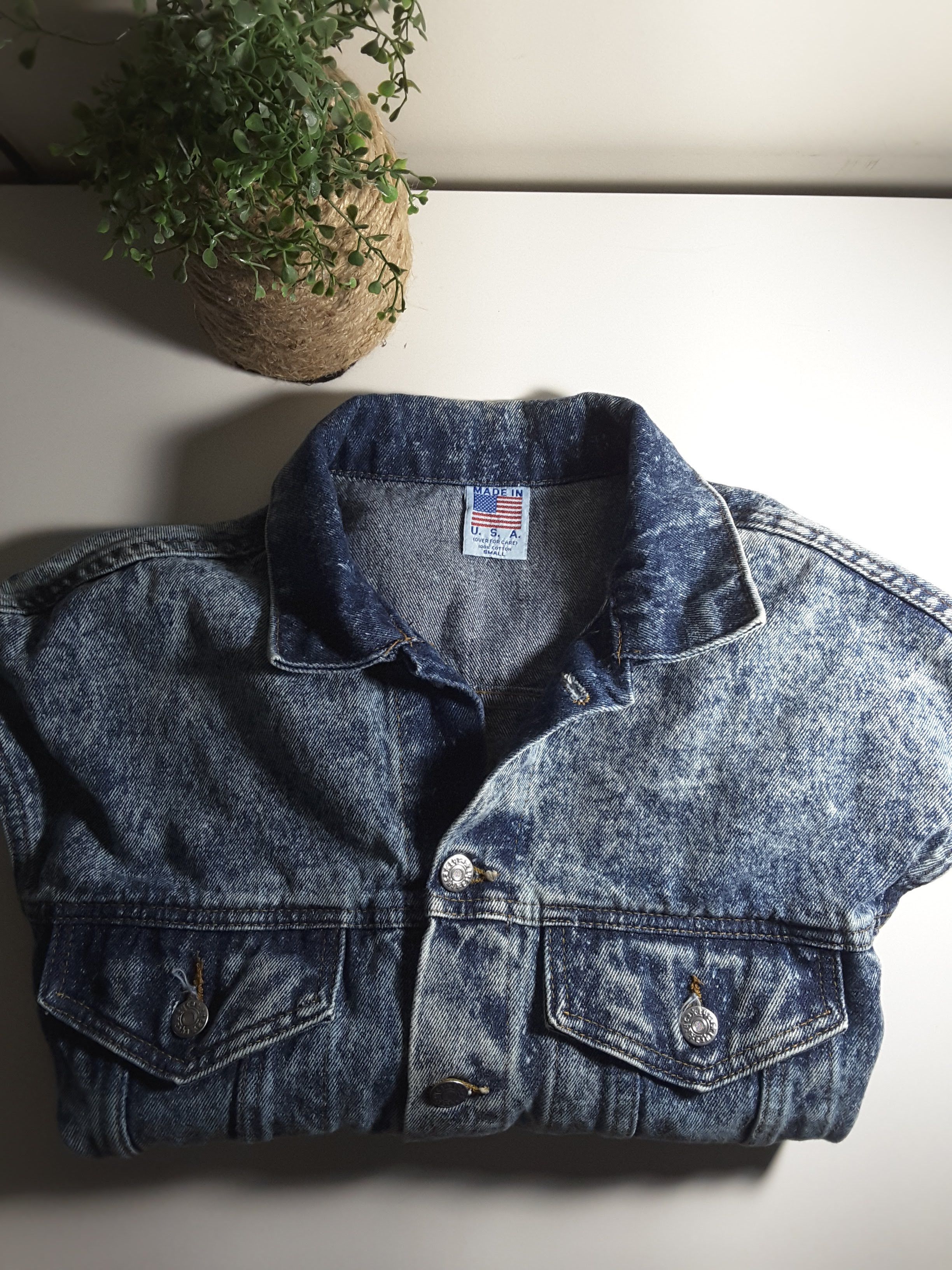 Denim Jacket × Made In Usa × Vintage Vintage Tyca Stamped Kitty Denim ...