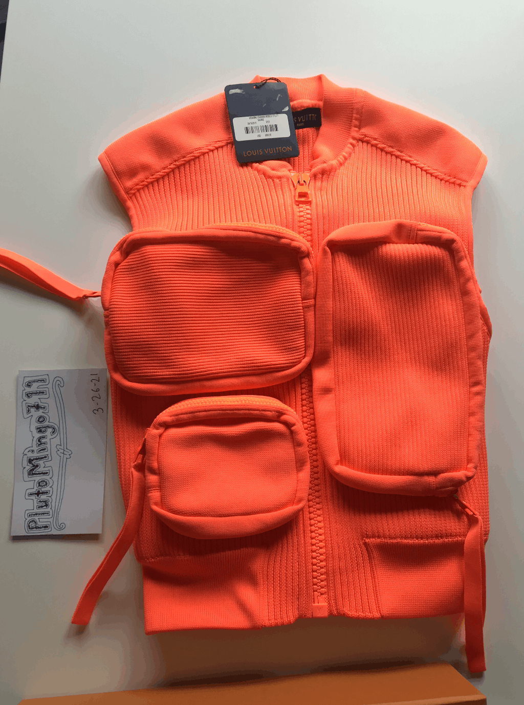 Louis Vuitton 2019 Ribbed Utility Gilet - Orange Outerwear, Clothing -  LOU334908