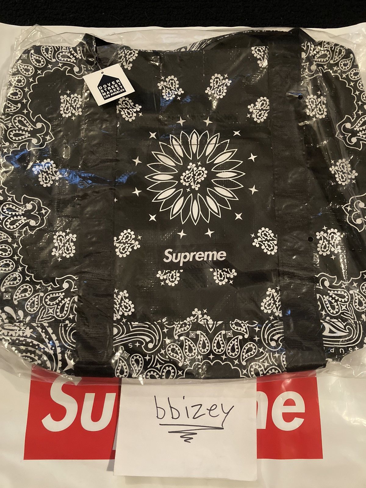 Supreme Supreme Bandana Tarp Large Duffle Bag Brown | Grailed