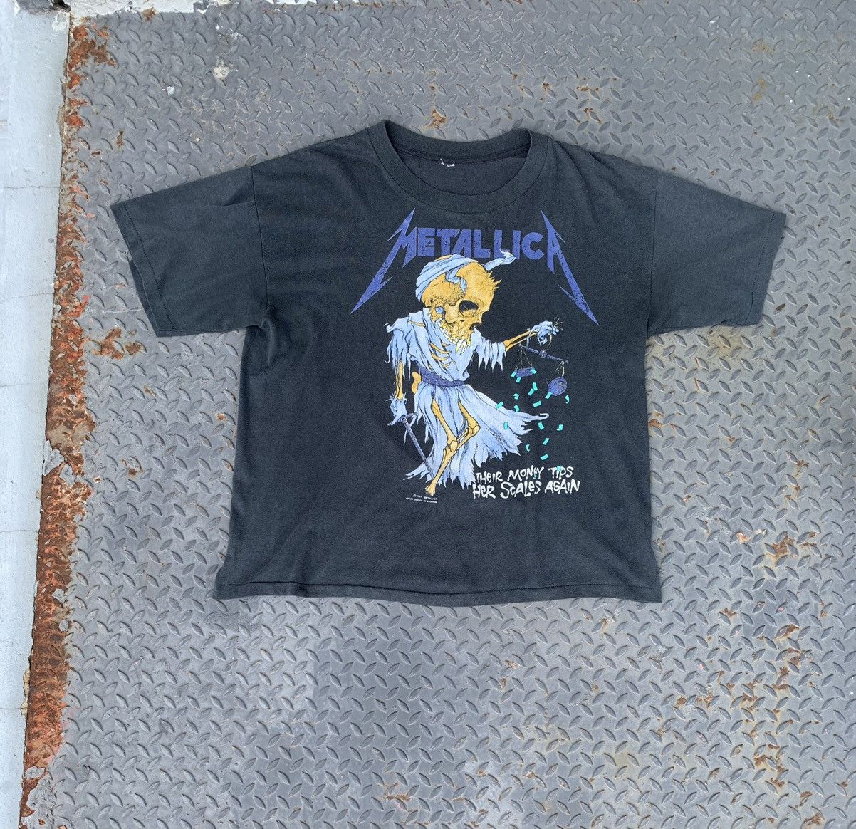 Vintage Vtg 1989 Metallica Pushead Damaged Justice “Doris” band tee ...