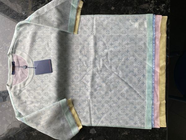 Louis Vuitton 2019 'Plain Rainbow' Tie-Dye T-Shirt w/ Tags - Grey