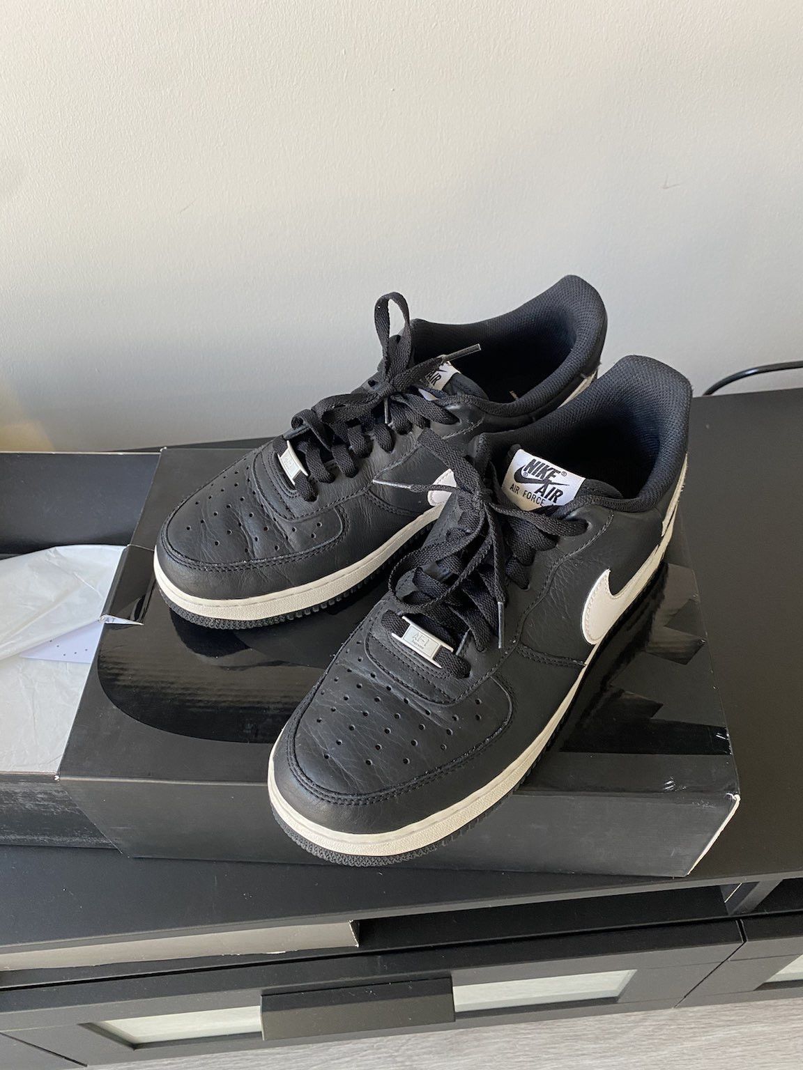 Comme des Garcons Split Air Force 1 Low Black 2018 Size US 9 / EU 42 - 2 Thumbnail