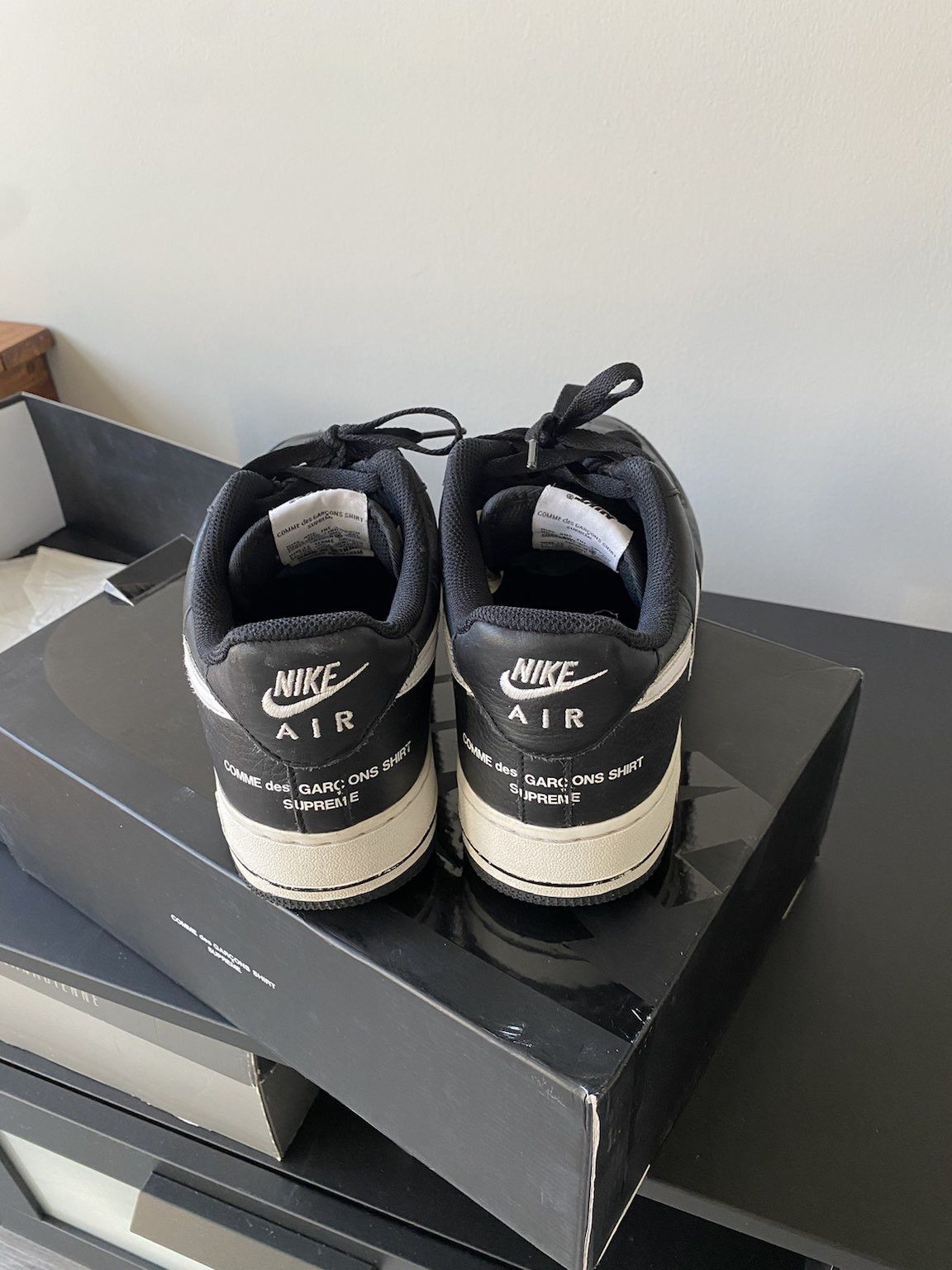 Comme des Garcons Split Air Force 1 Low Black 2018 Size US 9 / EU 42 - 4 Thumbnail