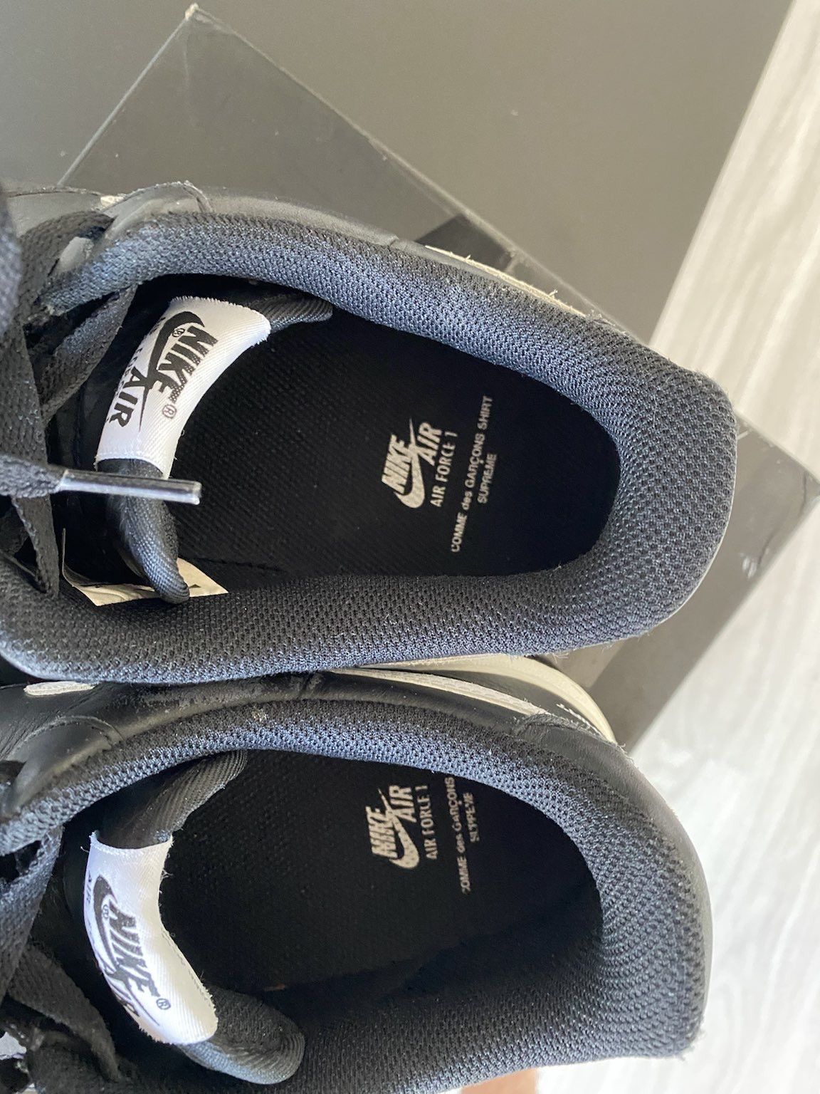 Comme des Garcons Split Air Force 1 Low Black 2018 Size US 9 / EU 42 - 3 Thumbnail