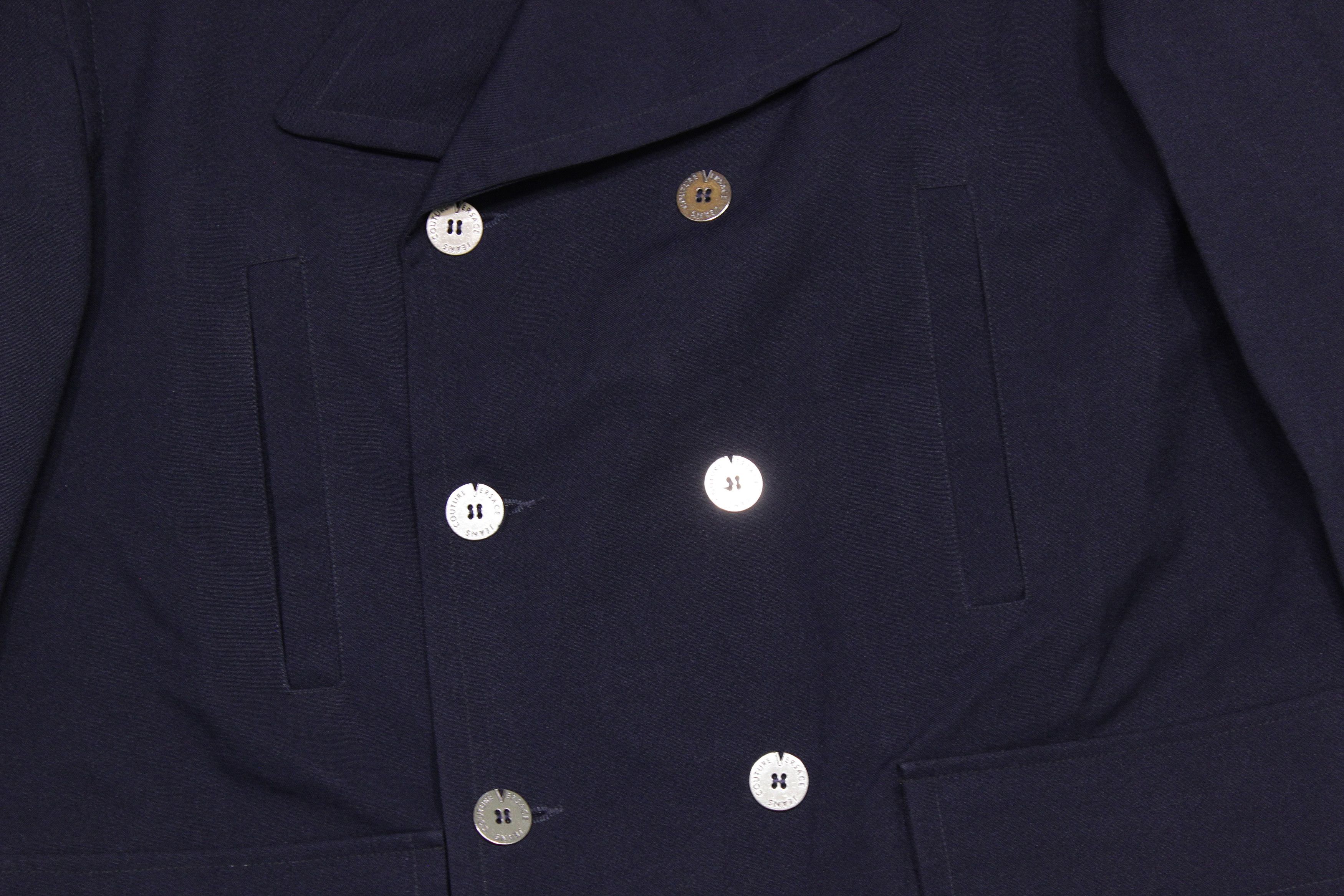 Versace 90S Membrane Polyester Raincoat Vintage Size US L / EU 52-54 / 3 - 4 Thumbnail