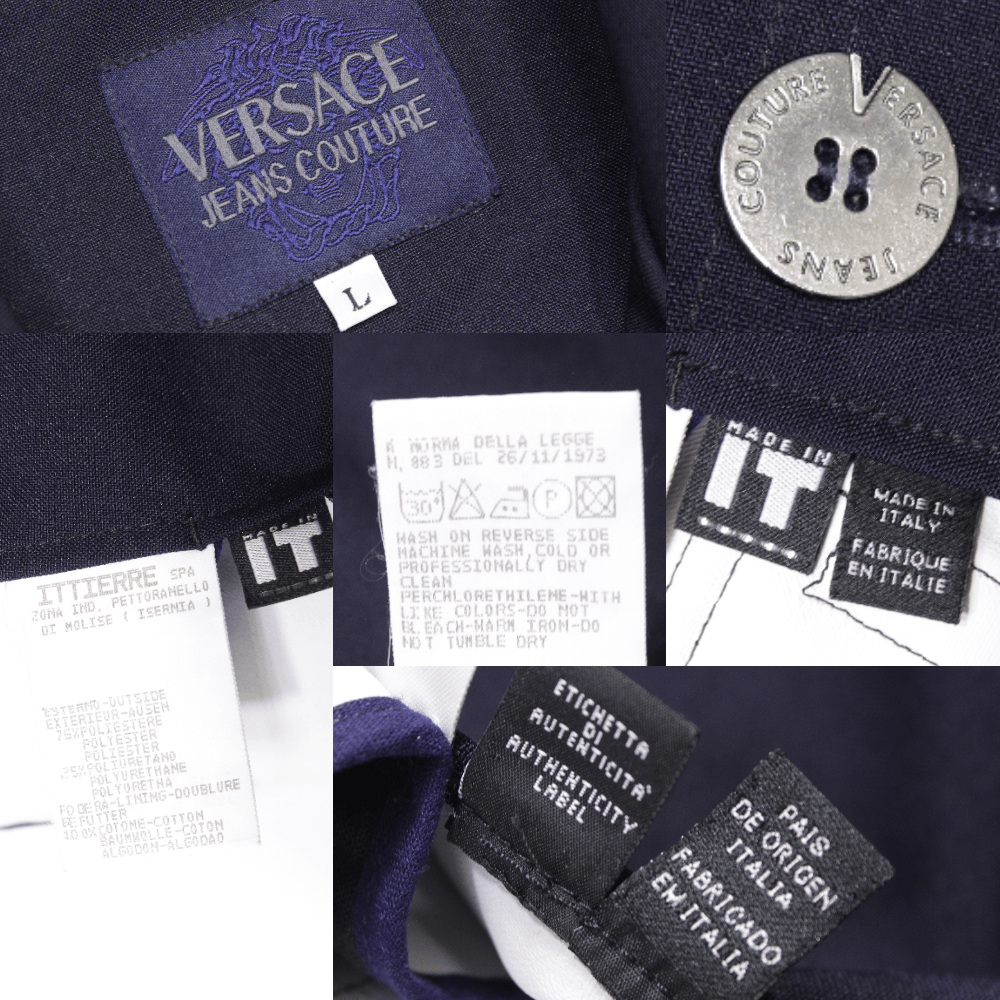Versace 90S Membrane Polyester Raincoat Vintage Size US L / EU 52-54 / 3 - 11 Thumbnail