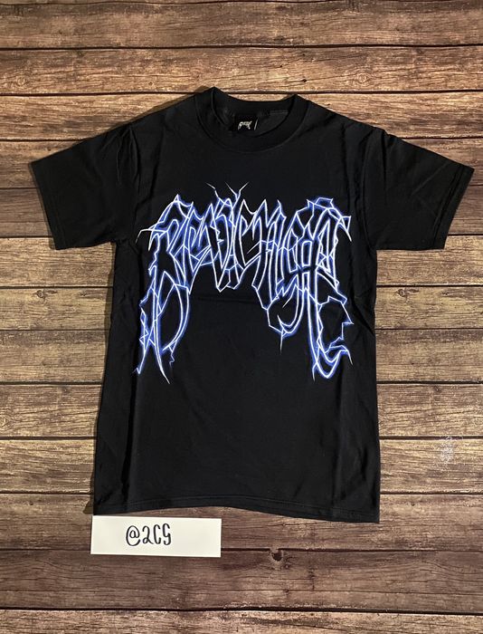 Revenge Revenge Lightning Tee Black Grailed