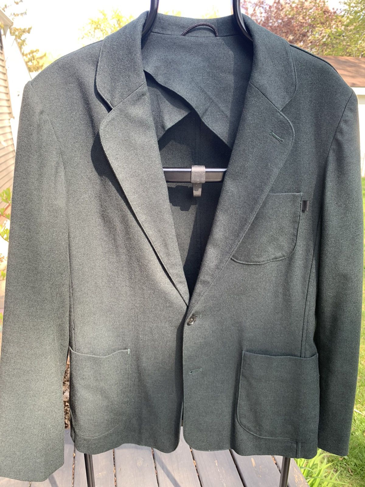 Patrik Ervell FW13 bottle green unstructured blazer unlined INCREDIBLE! Size 44R - 5 Thumbnail