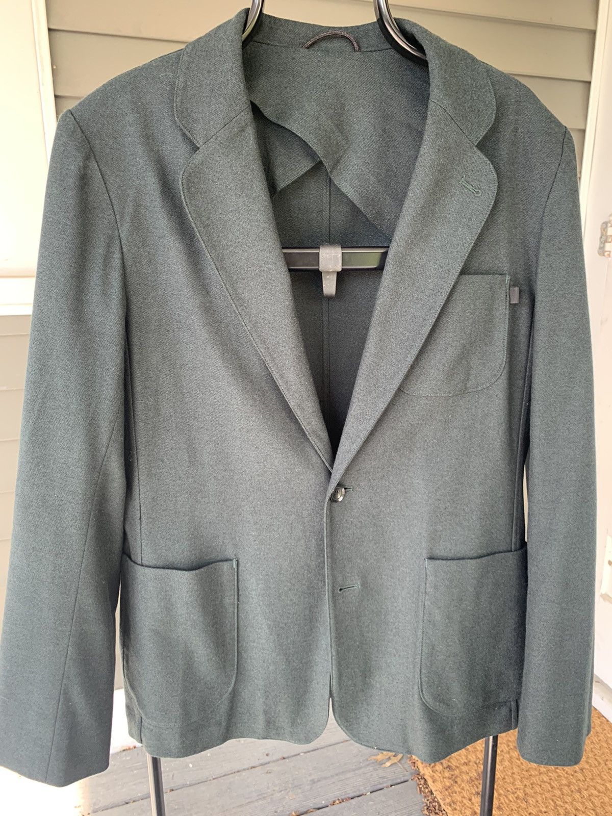 Patrik Ervell FW13 bottle green unstructured blazer unlined INCREDIBLE! Size 44R - 1 Thumbnail