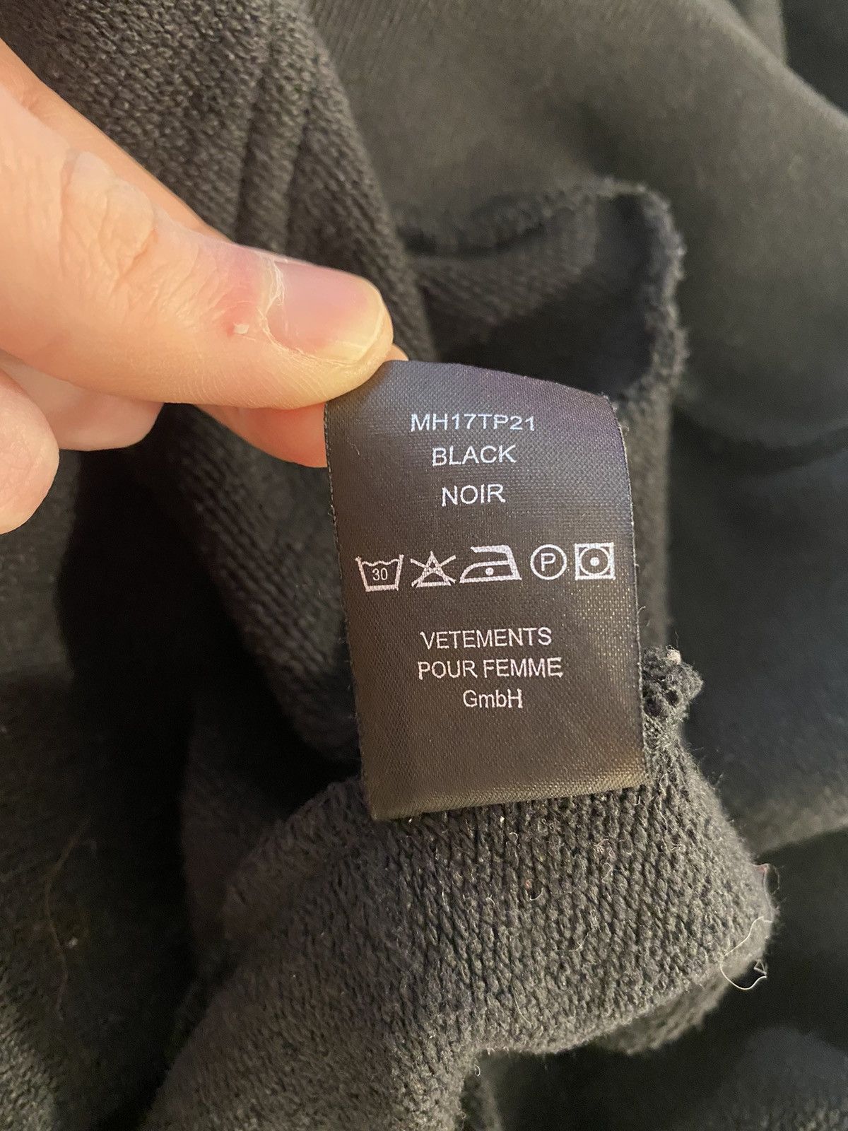 VETEMENTS 17AW TFD ZIP UP Hoodie 最終値下げ Vetements 2017 Vetements TFD Total Fucking Darkness Zip Up