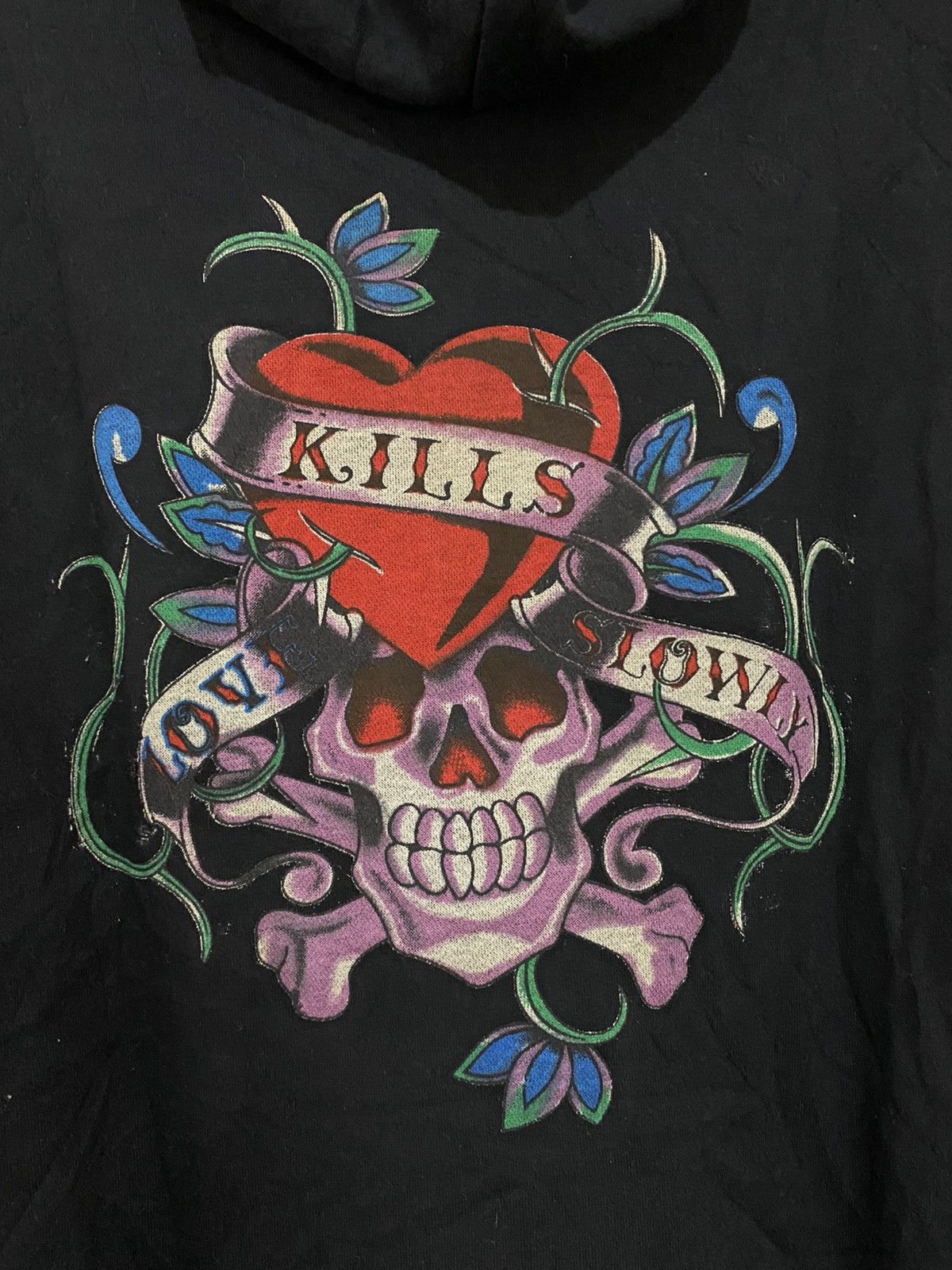 Ed Hardy × Vintage Ed Hardy Hoodie Size US XL / EU 56 / 4 - 4 Thumbnail
