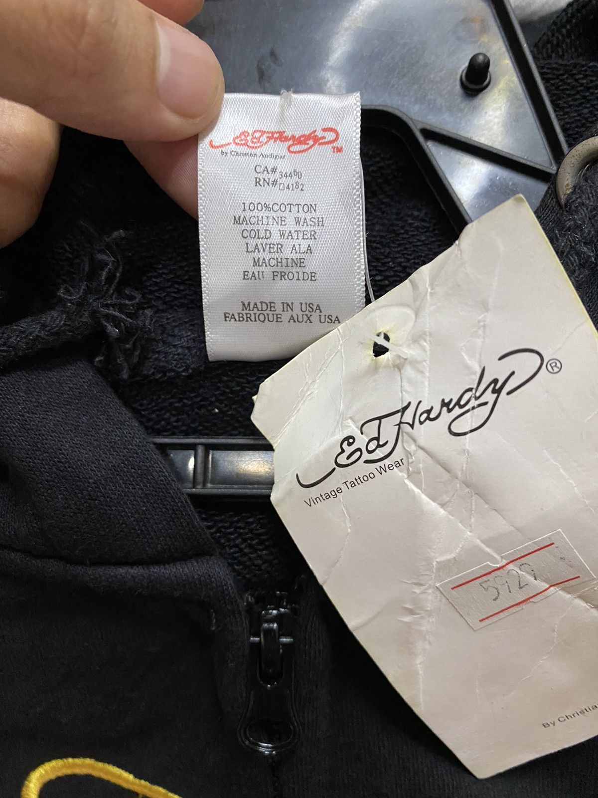 Ed Hardy × Vintage Ed Hardy Hoodie Size US XL / EU 56 / 4 - 8 Thumbnail