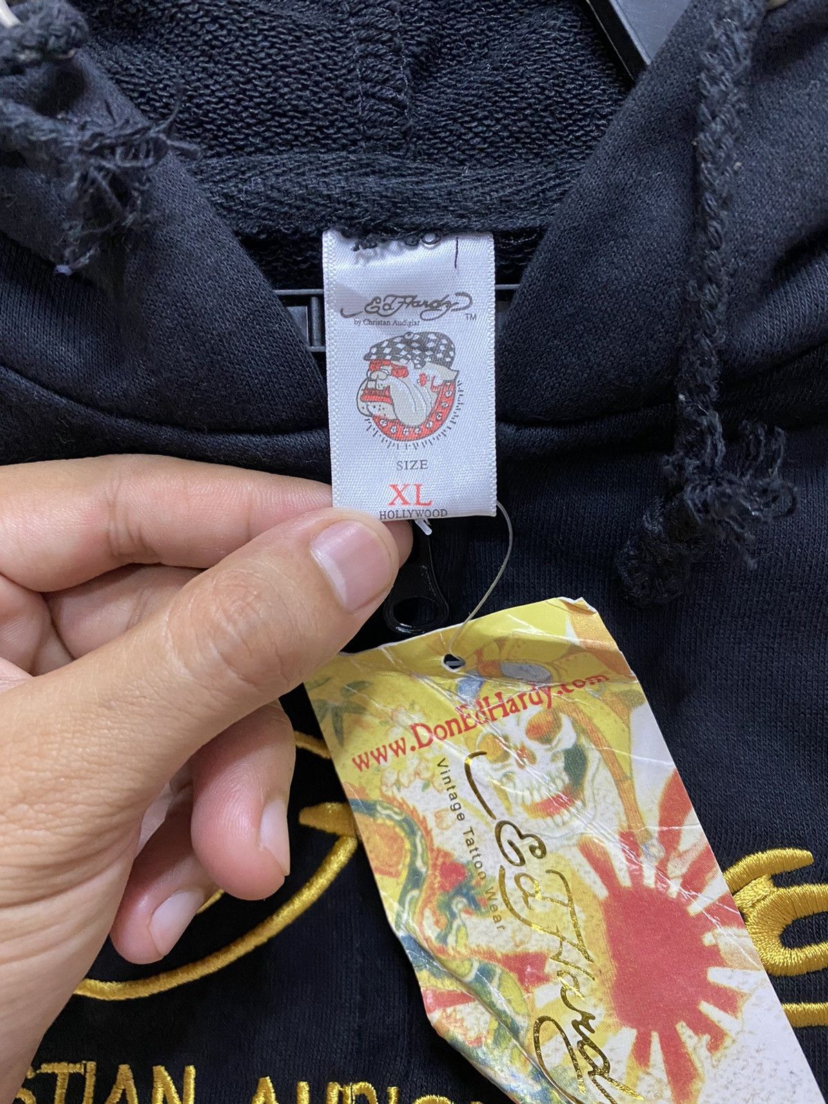 Ed Hardy × Vintage Ed Hardy Hoodie Size US XL / EU 56 / 4 - 7 Thumbnail
