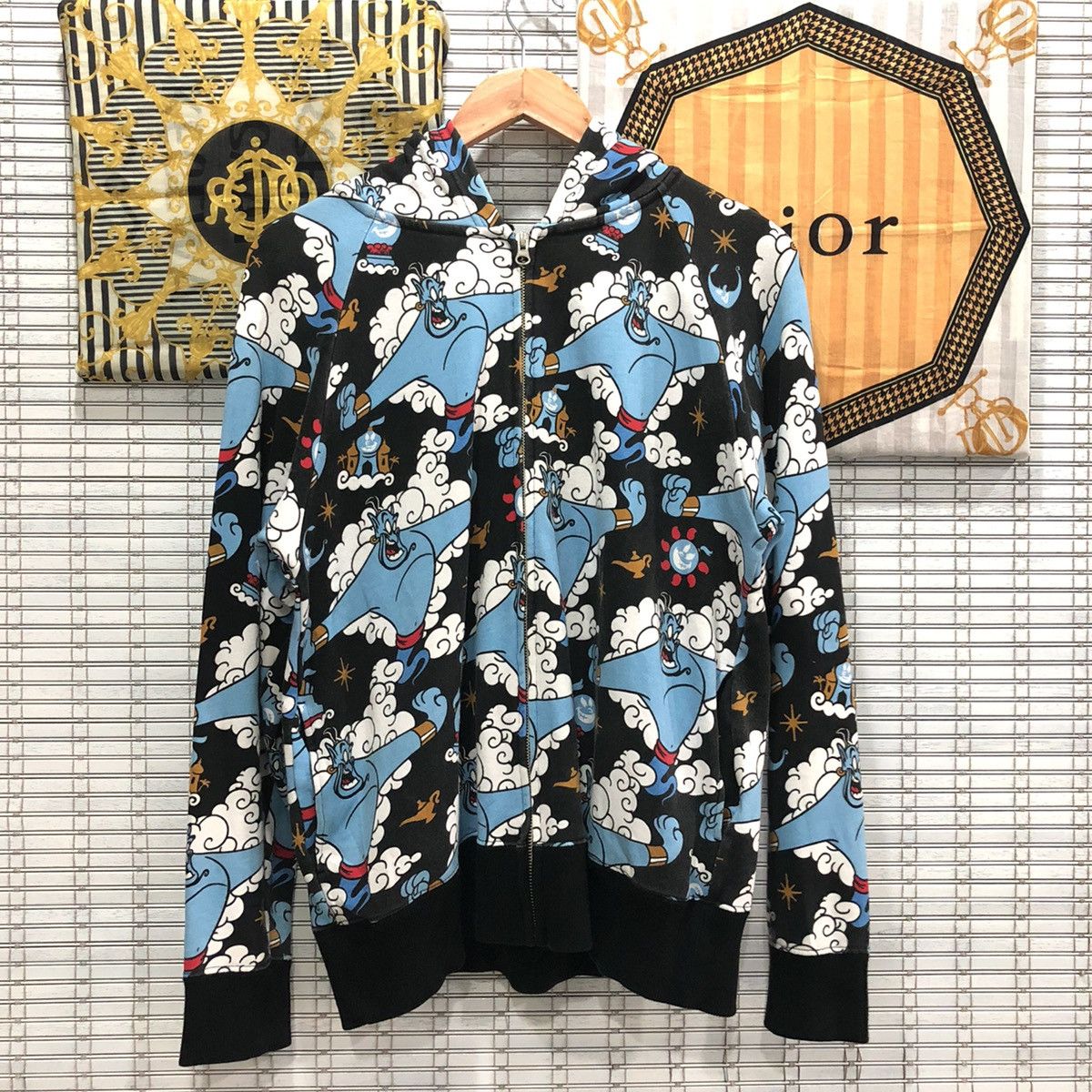 Cartoon Network × Disney Vintage Aladdin Disney Fullprint Zipper Hoodie Size US M / EU 48-50 / 2 - 1 Thumbnail