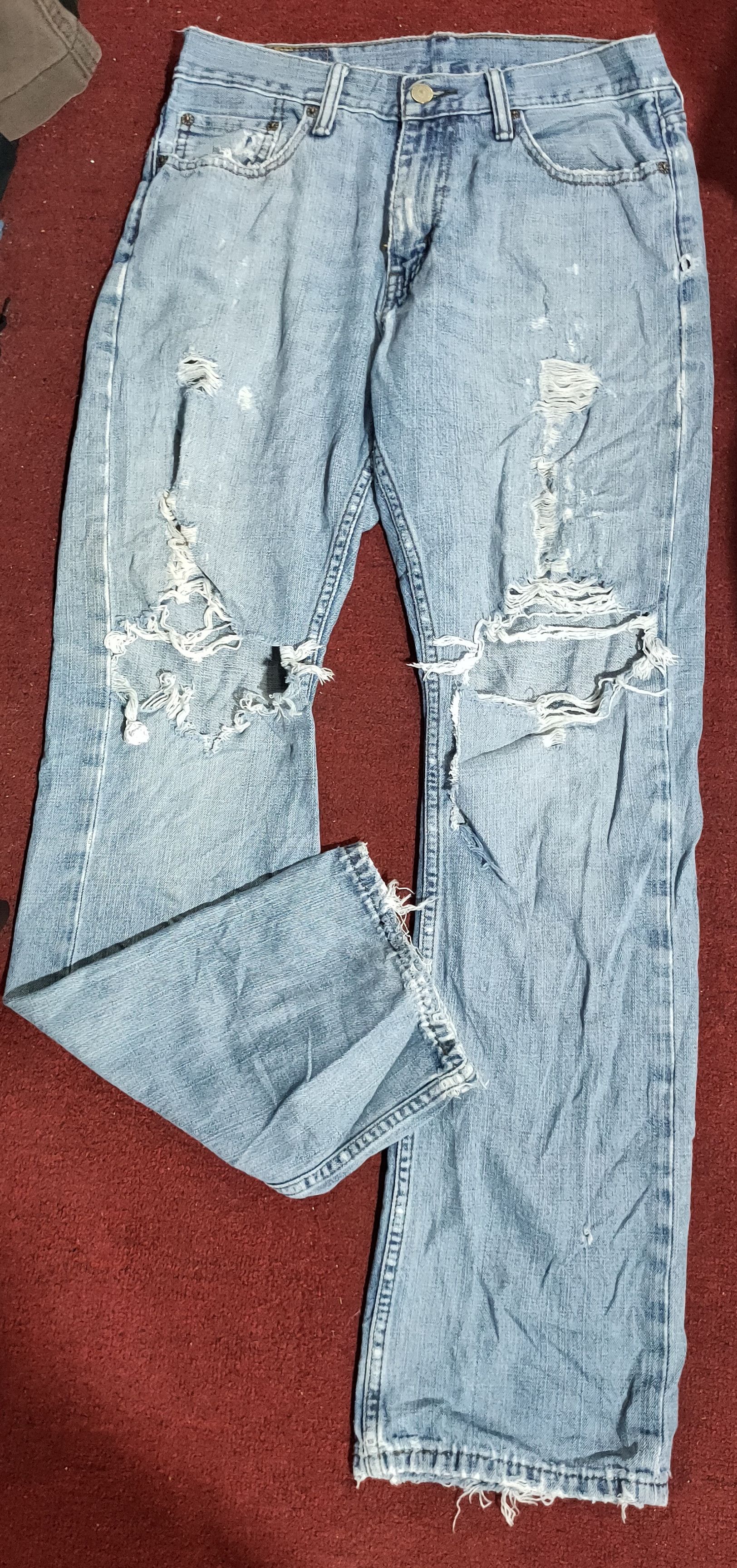 Levi's Levis denim x vintage x distressed denim Size US 30 / EU 46 - 1 Thumbnail