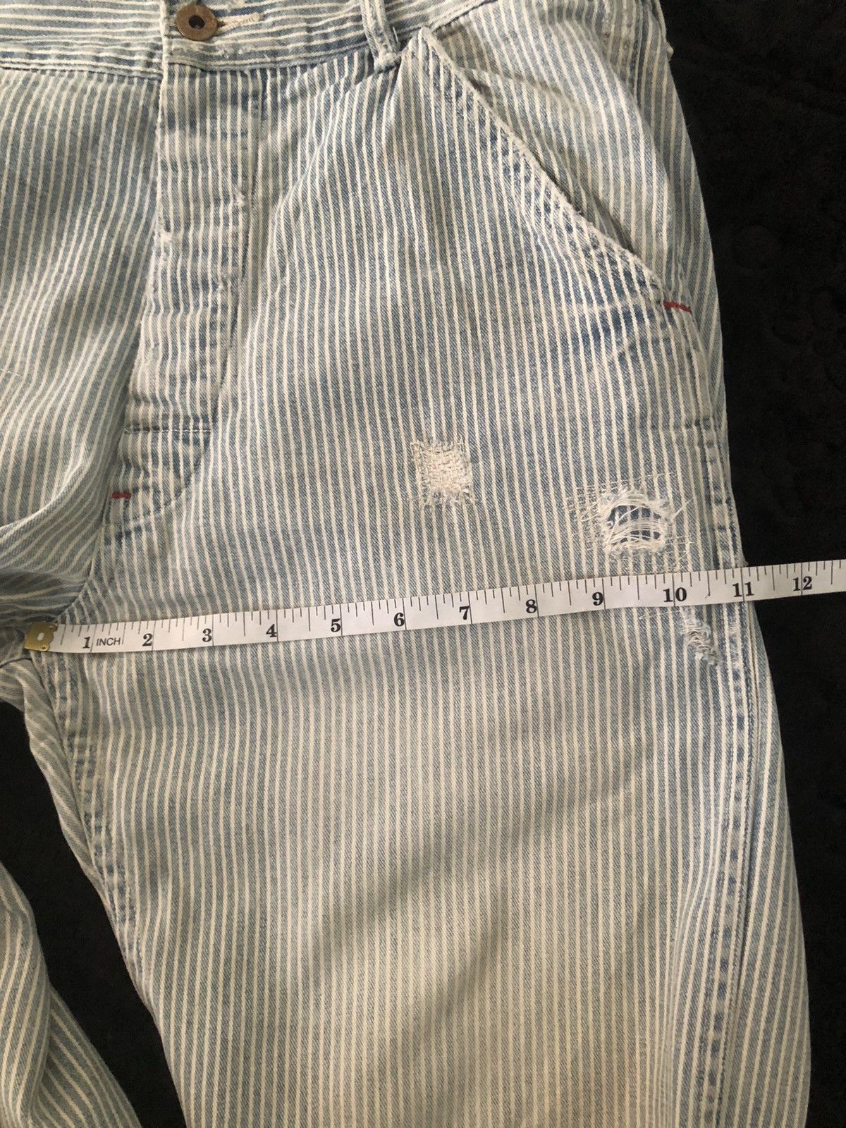 Polo Ralph Lauren × Vintage Vtg POLO RALPH LAUREN workwear strip design Size US 33 - 9 Thumbnail