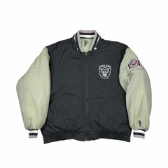 Vtg Oakland Raiders Pro Player Reversible Puffer