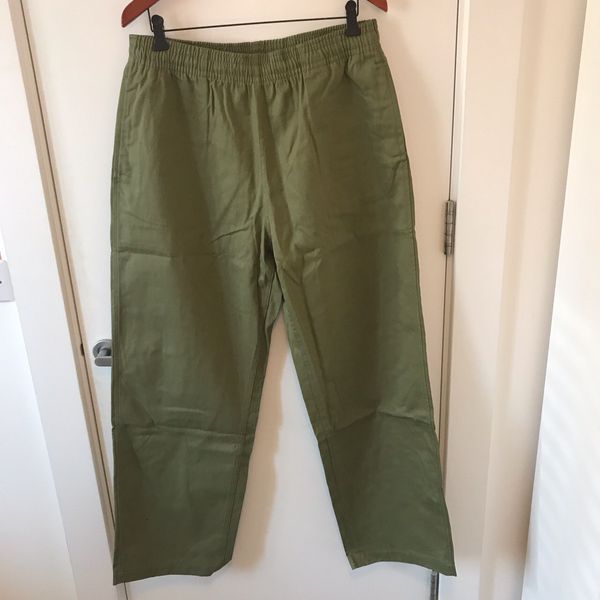 Our Legacy Our Legacy Work Shop x Stussy Green Reduced Trouser