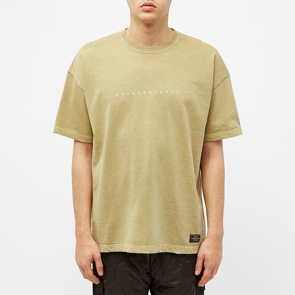Neighborhood SAVAGE SQUAD SWEAT TEE KHAKI Size US L / EU 52-54 / 3 - 2 Thumbnail