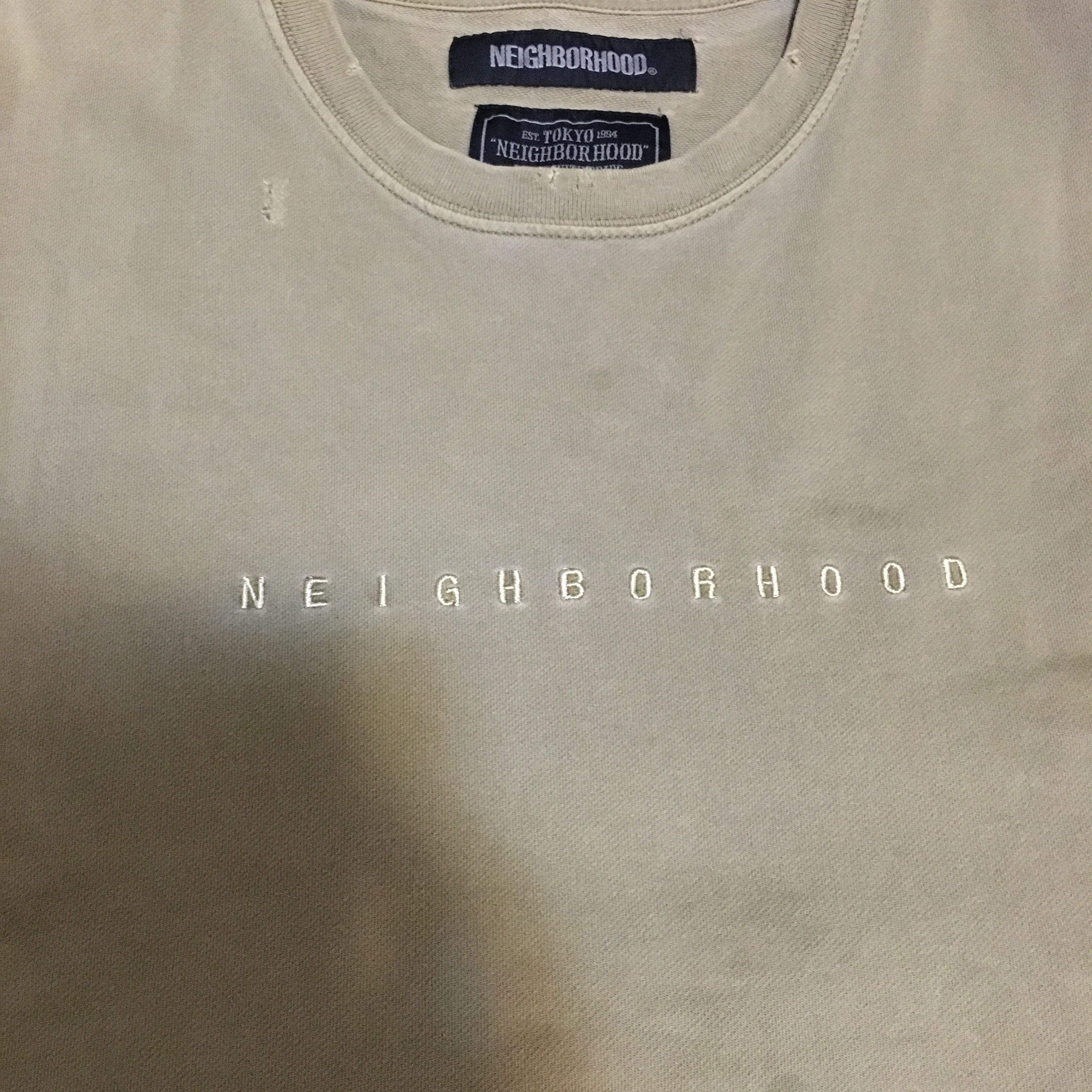 Neighborhood SAVAGE SQUAD SWEAT TEE KHAKI Size US L / EU 52-54 / 3 - 7 Thumbnail