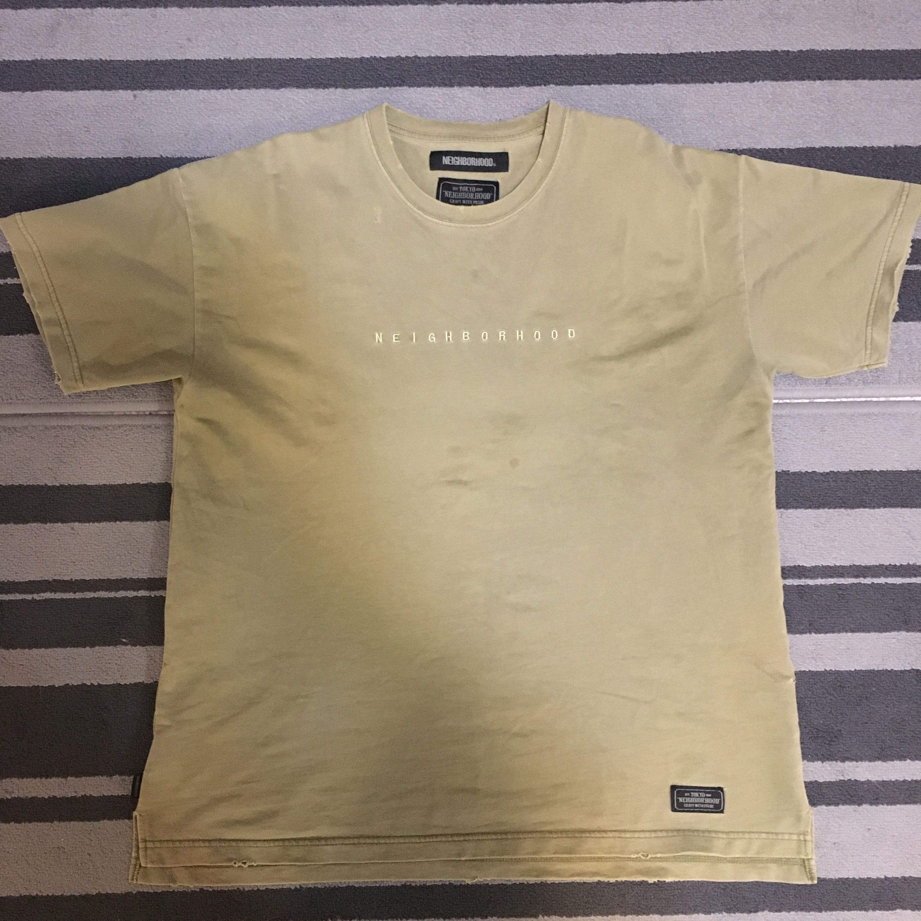 Neighborhood SAVAGE SQUAD SWEAT TEE KHAKI Size US L / EU 52-54 / 3 - 6 Thumbnail