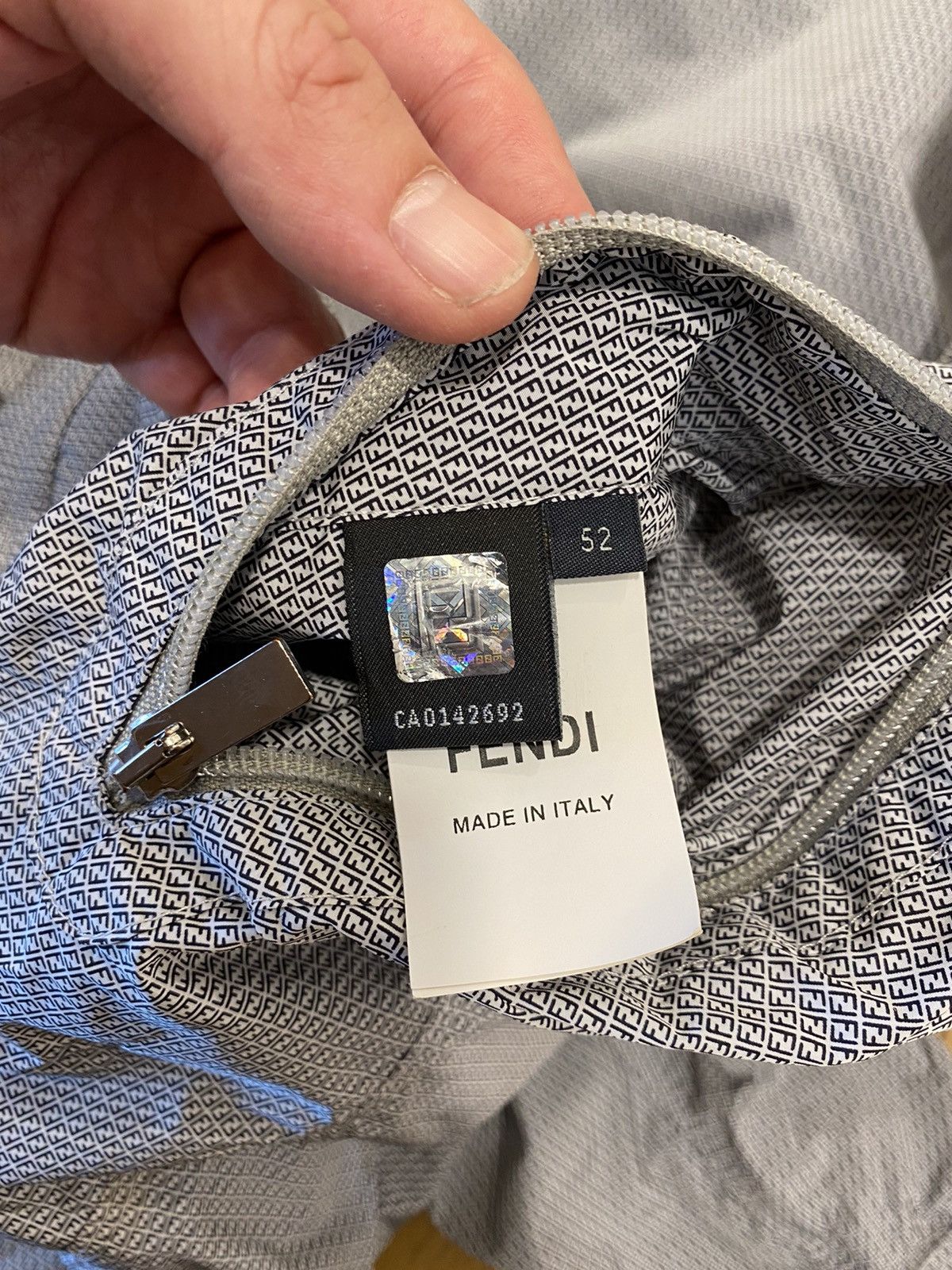 Fendi Fendi Light jacket white Print logo Size US M / EU 48-50 / 2 - 7 Thumbnail
