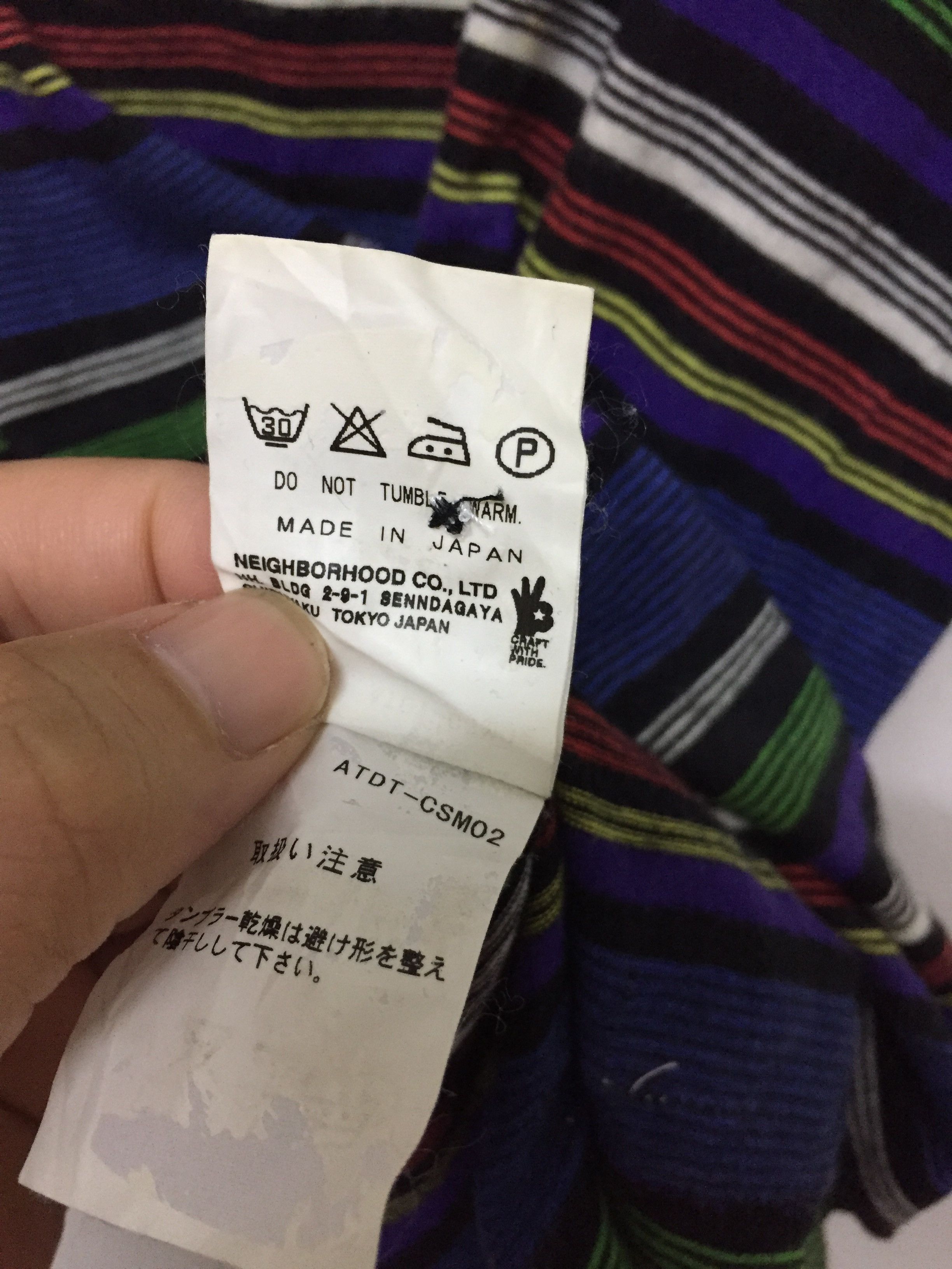 Wtaps SS01 rainbow stripe polo Size US S / EU 44-46 / 1 - 10 Thumbnail
