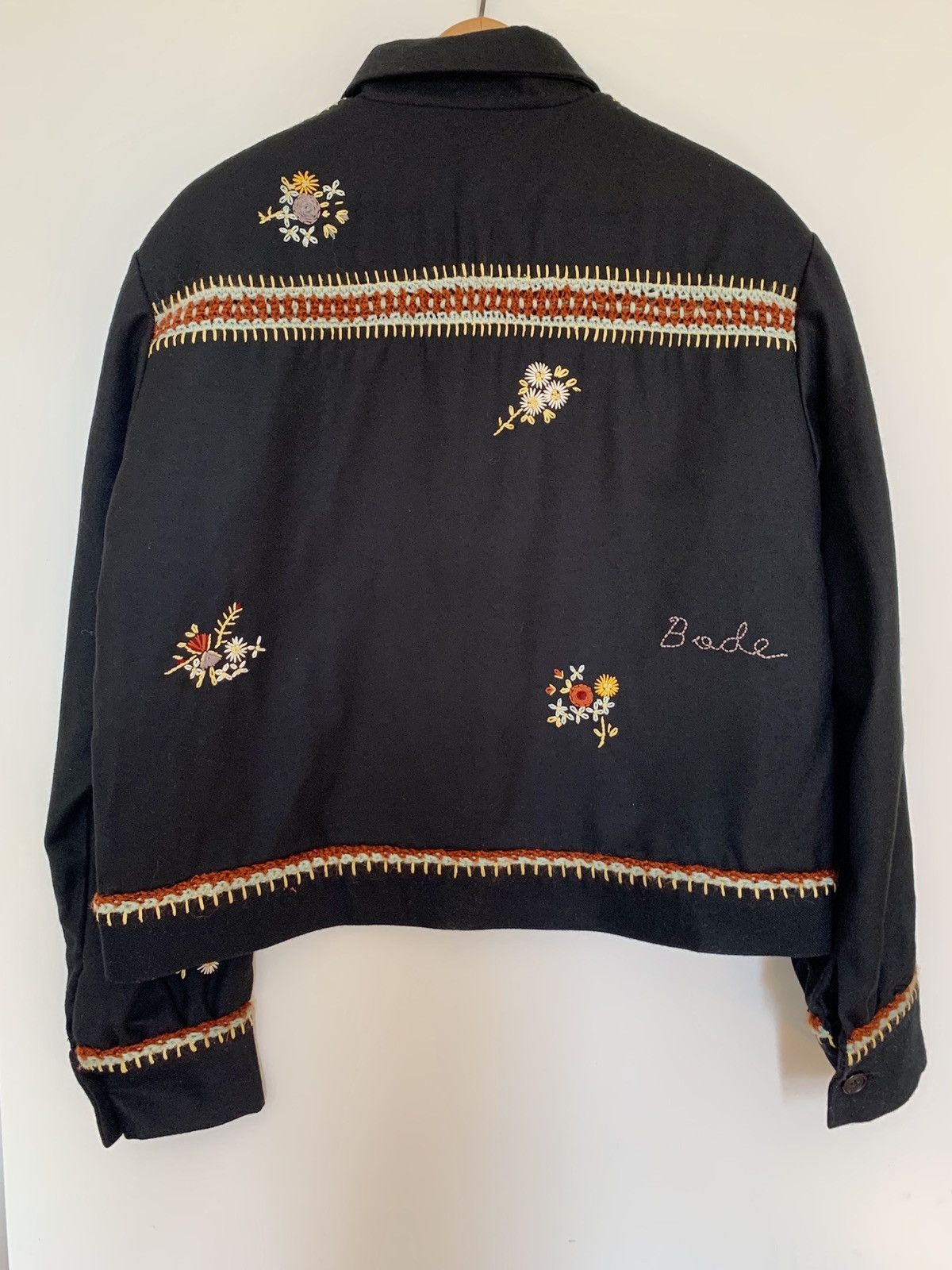 Bode Bode Crocheted Cropped Jacket S/M | Grailed