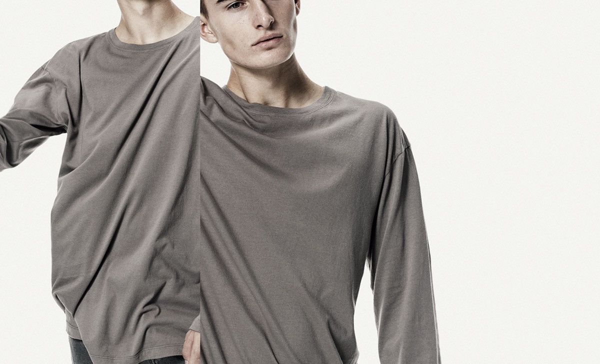 John Elliott LS Classic Curve Tee in Oak Size US M / EU 48-50 / 2 - 1 Thumbnail