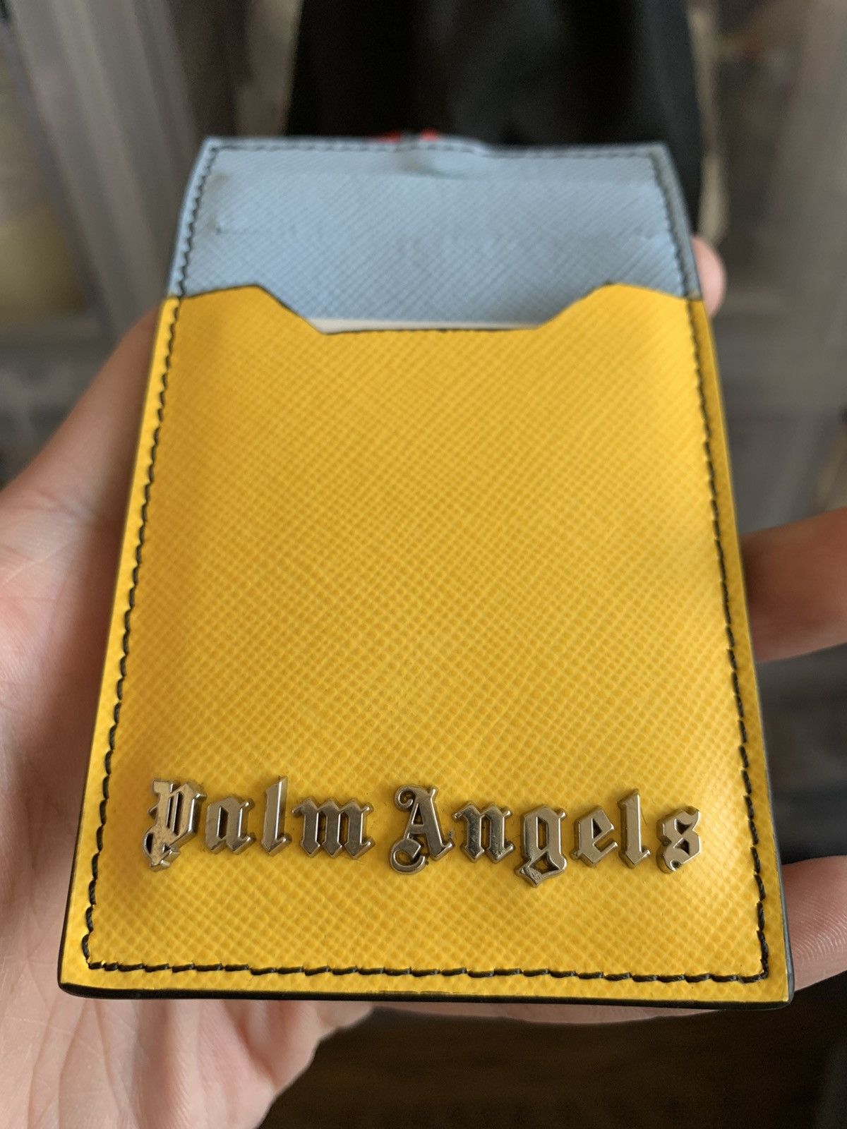 PALM ANGELS Multicolor authentic Color Blocked Phone Pouch