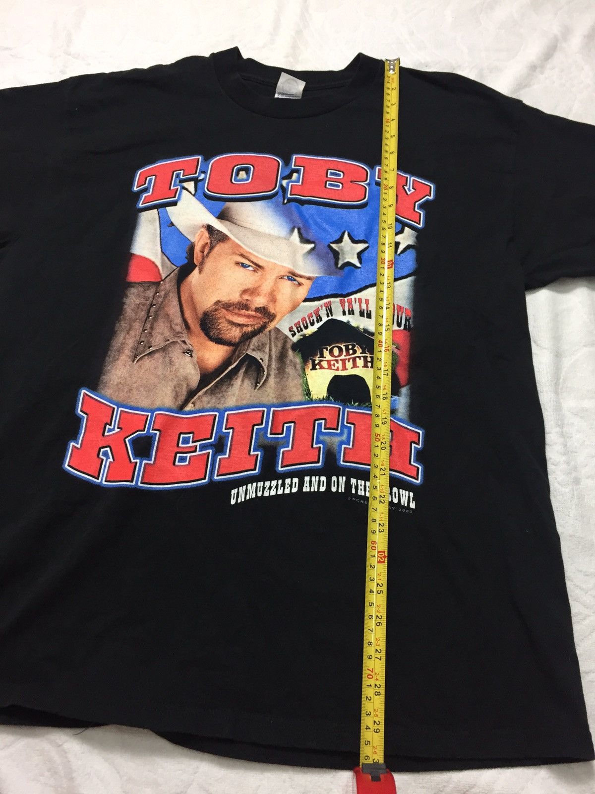 Band Tees Vintage 2003 Toby Keith “ Shock ‘ N Ya’ll “ Tour T-shirt Size US XL / EU 56 / 4 - 9 Thumbnail