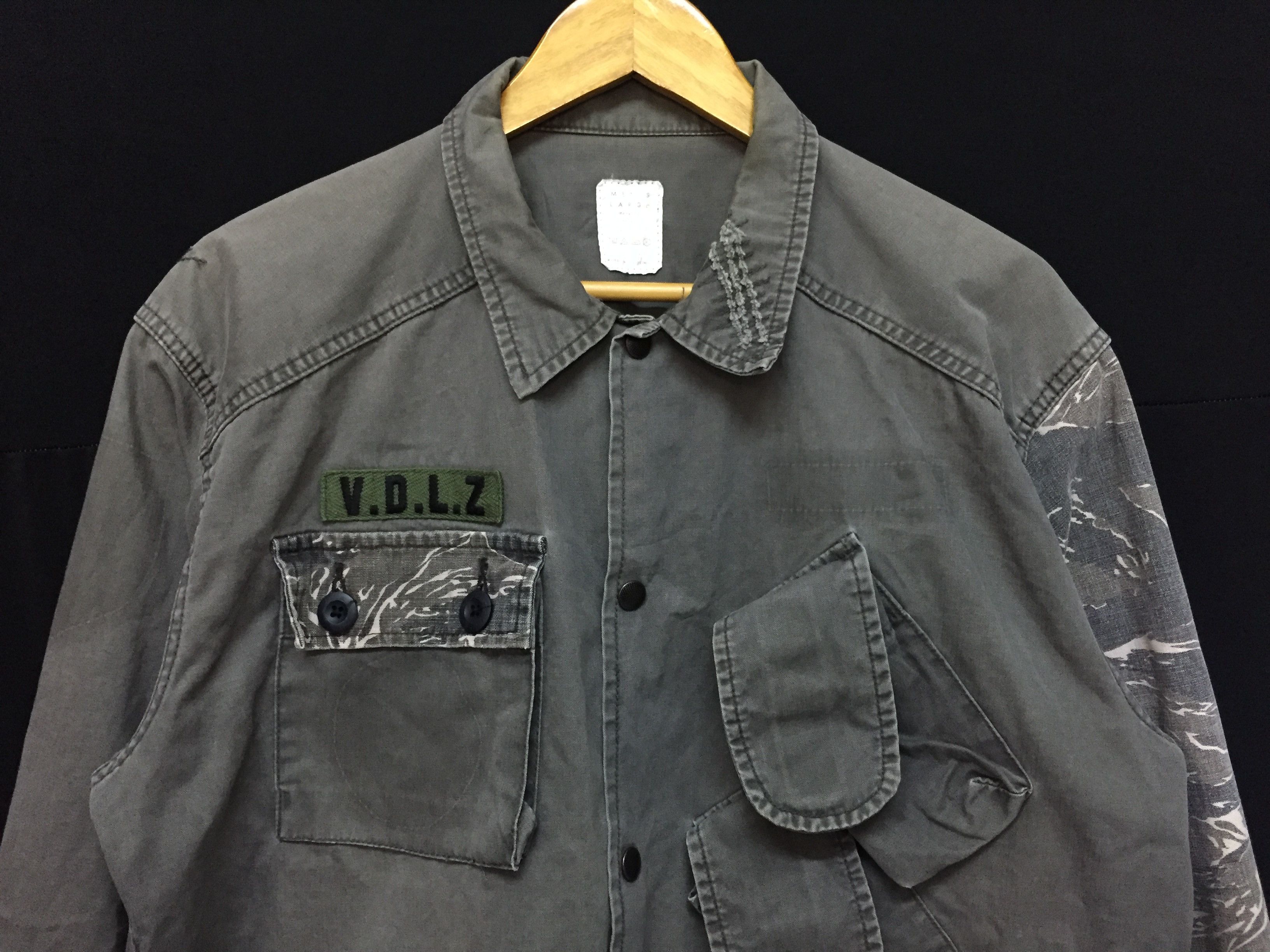 Vandalize Cargo hybrid herringbone military jacket undercover Size US L / EU 52-54 / 3 - 3 Thumbnail