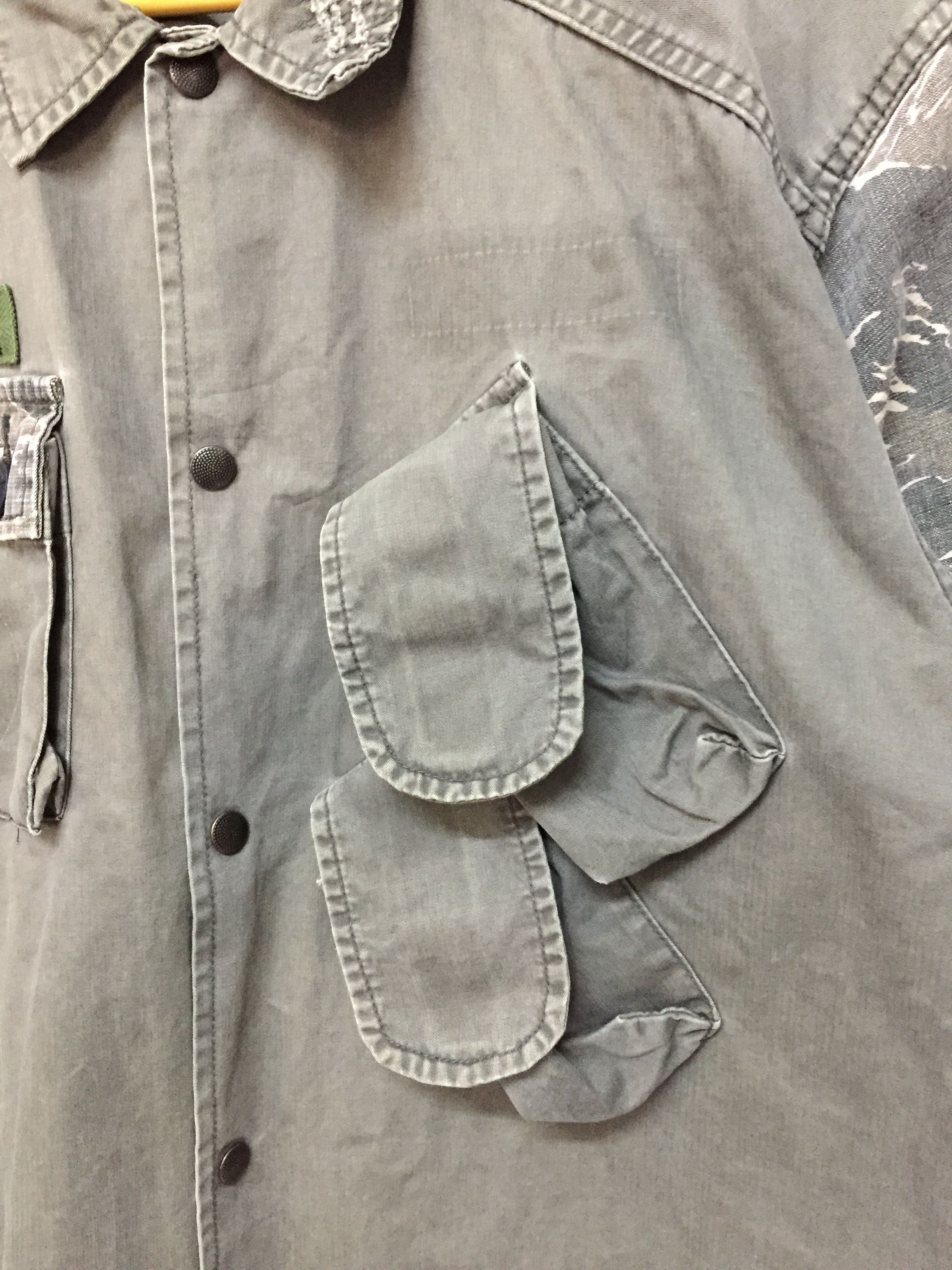 Vandalize Cargo hybrid herringbone military jacket undercover Size US L / EU 52-54 / 3 - 5 Thumbnail