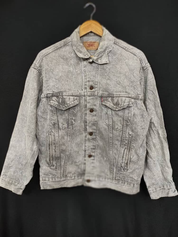Levi's × Levi's Vintage Clothing × Vintage LEVIS VINTAGE WASHED INDIGO GREY TRUCKERS JACKET Size US S / EU 44-46 / 1 - 1 Thumbnail