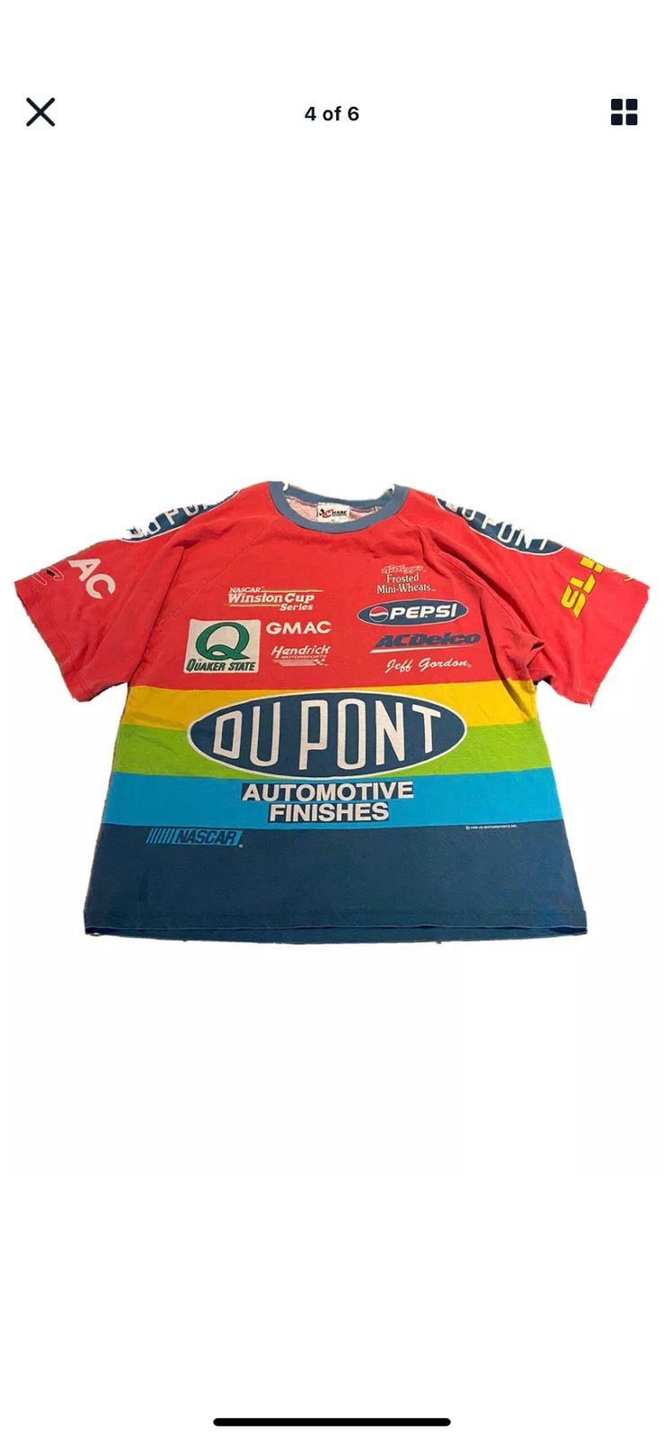 Chase Authentics Vintage 1998 Jeff Gordon 24 Dupont NASCAR Pit Crew Tshirt XL Size US XL / EU 56 / 4 - 1 Preview