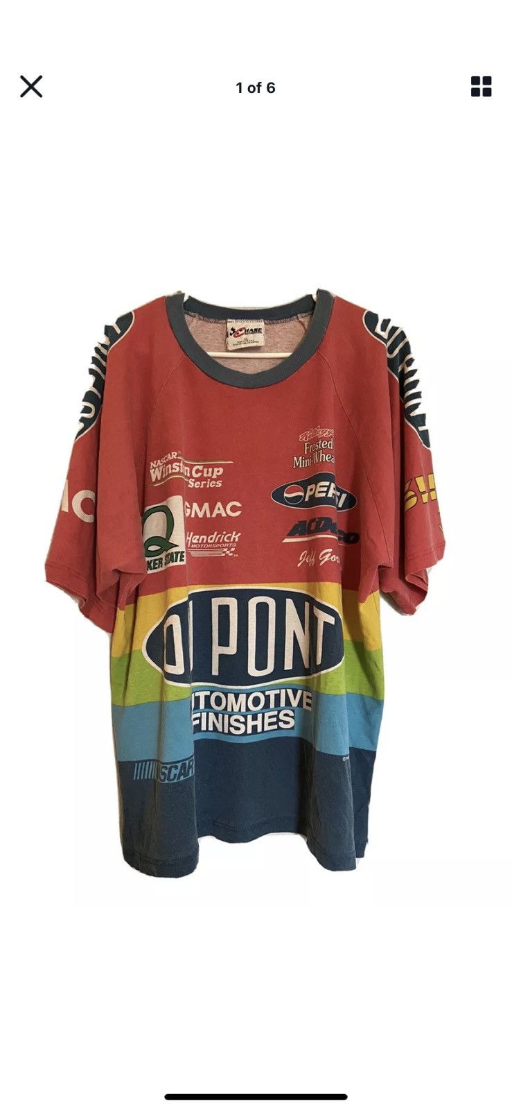 Chase Authentics Vintage 1998 Jeff Gordon 24 Dupont NASCAR Pit Crew Tshirt XL Size US XL / EU 56 / 4 - 3 Thumbnail