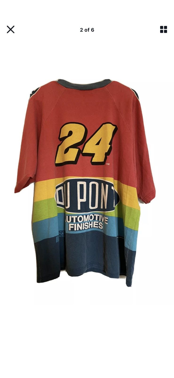 Chase Authentics Vintage 1998 Jeff Gordon 24 Dupont NASCAR Pit Crew Tshirt XL Size US XL / EU 56 / 4 - 4 Thumbnail