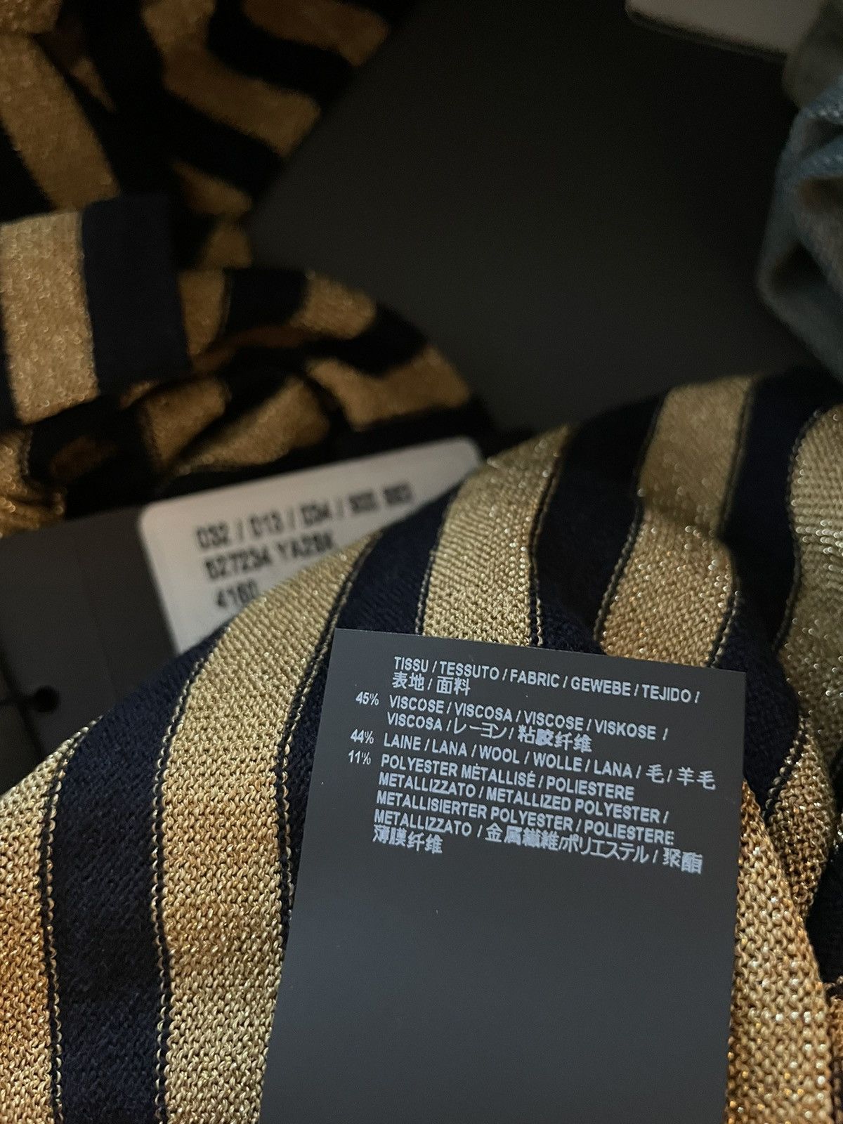 Hedi Slimane × Saint Laurent Paris × Yves Saint Laurent $1,350 Value Rare Super Runway Celebrity Stripe Shirt New Size US L / EU 52-54 / 3 - 6 Thumbnail