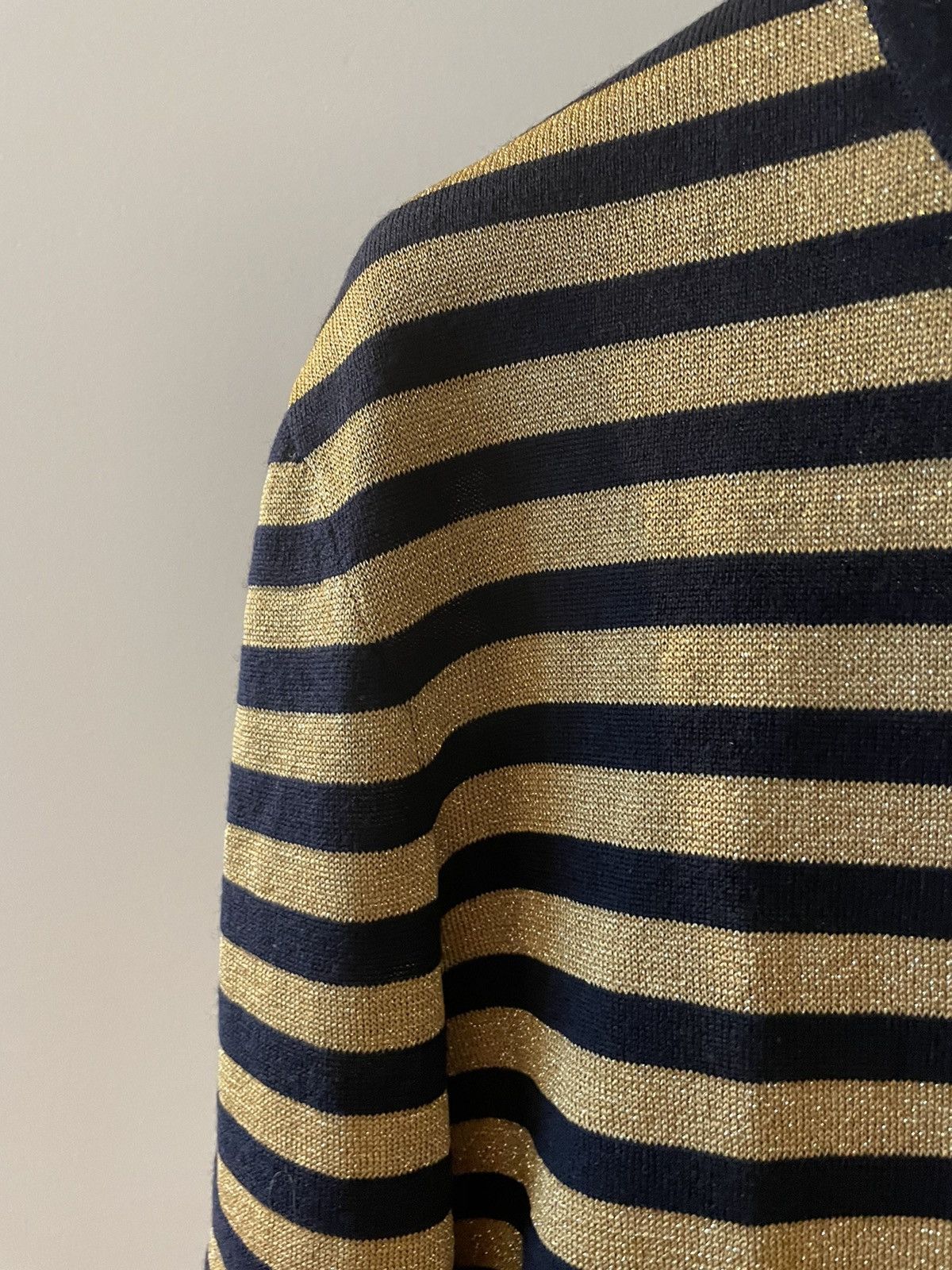 Hedi Slimane × Saint Laurent Paris × Yves Saint Laurent $1,350 Value Rare Super Runway Celebrity Stripe Shirt New Size US L / EU 52-54 / 3 - 13 Thumbnail