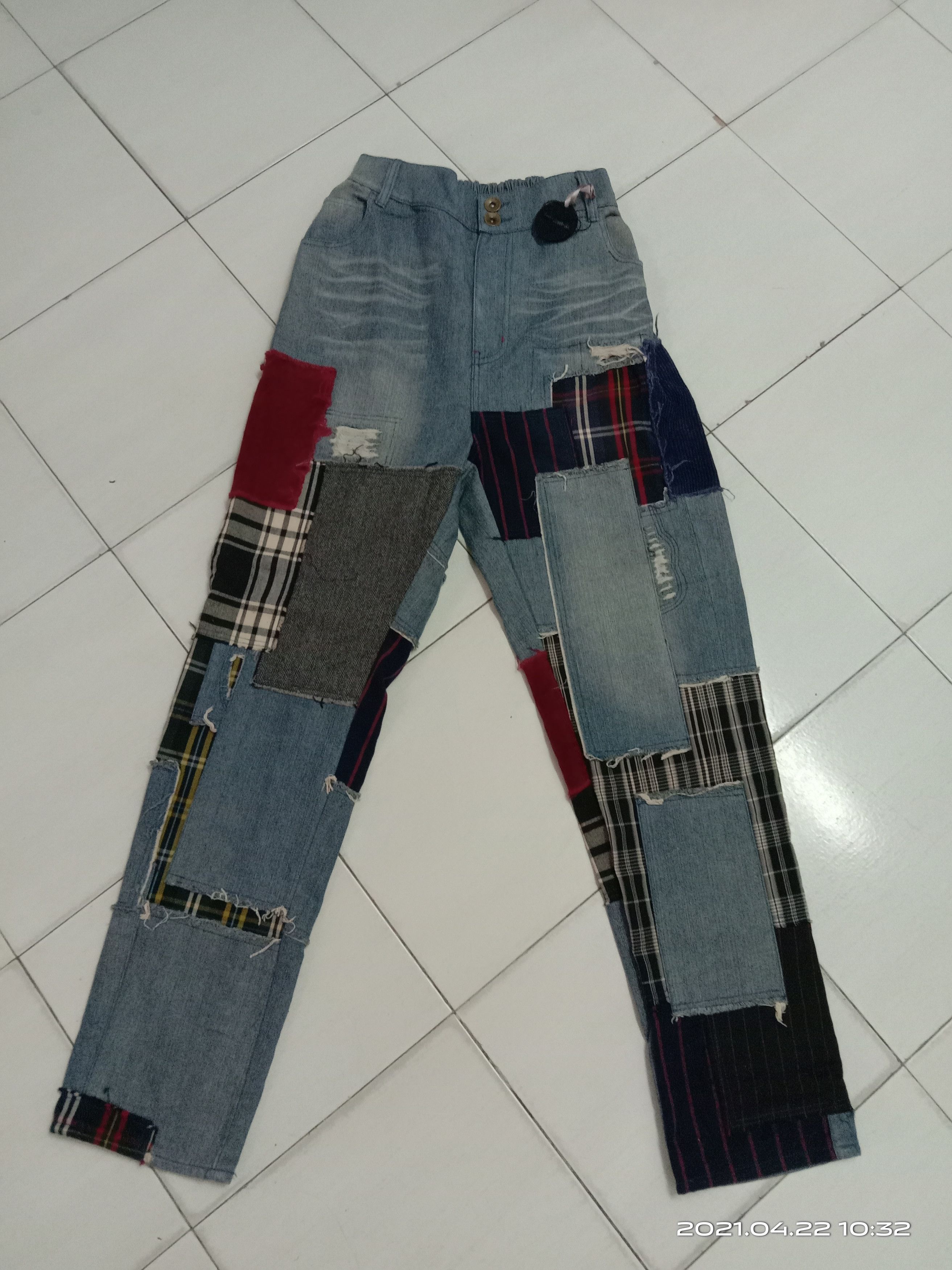 Japanese Brand Patchwork denim inspired KAPITAL yohji visvim Size US 32 / EU 48 - 1 Thumbnail