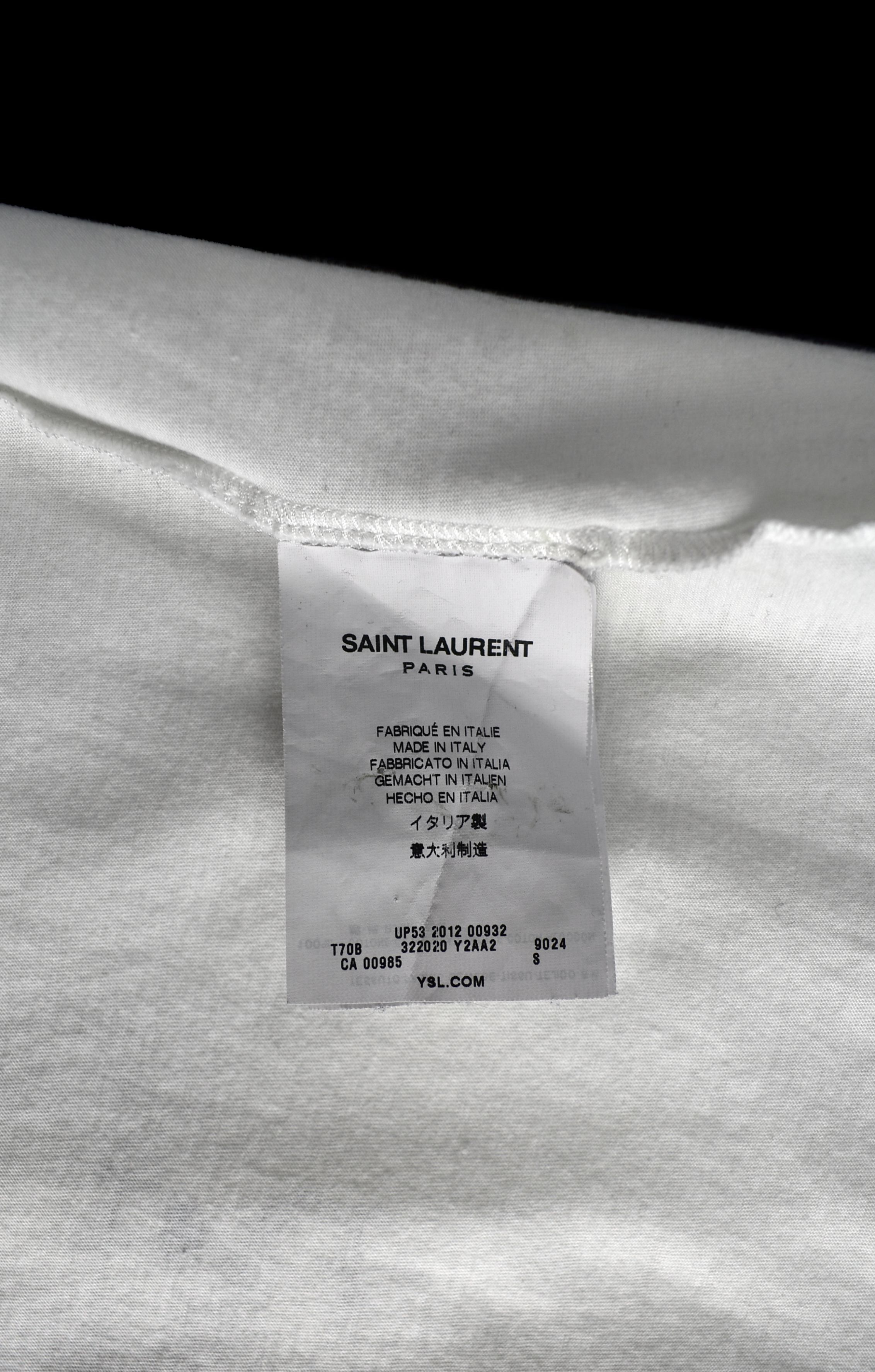 Saint Laurent Paris 2012 LOVE PRINT T-SHIRT Size US S / EU 44-46 / 1 - 4 Thumbnail