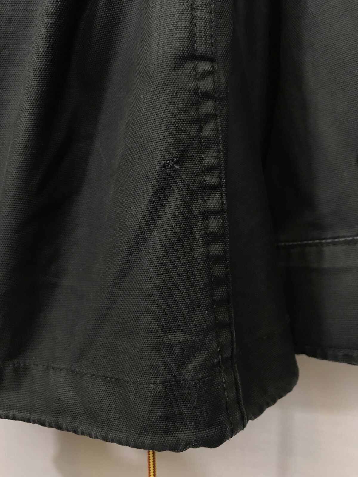 Levi's denim waxed zip parka coat hoodie jacket not leather Size US XL / EU 56 / 4 - 3 Thumbnail