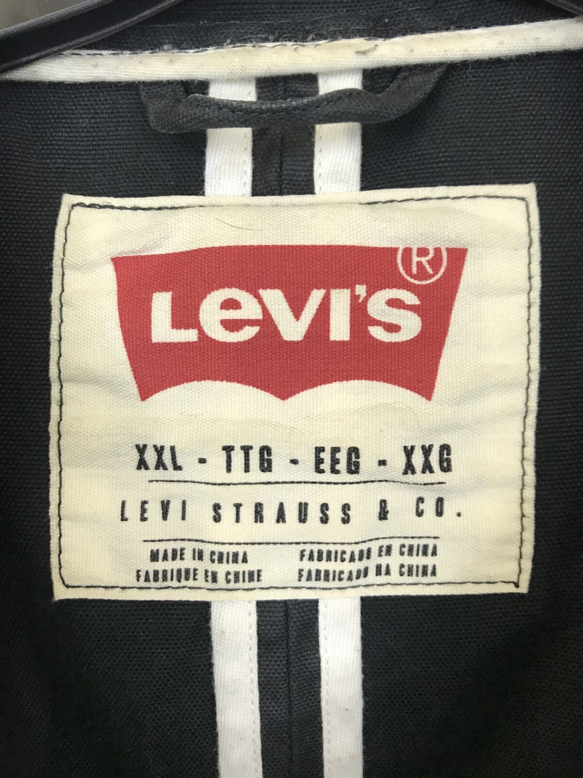 Levi's denim waxed zip parka coat hoodie jacket not leather Size US XL / EU 56 / 4 - 6 Thumbnail