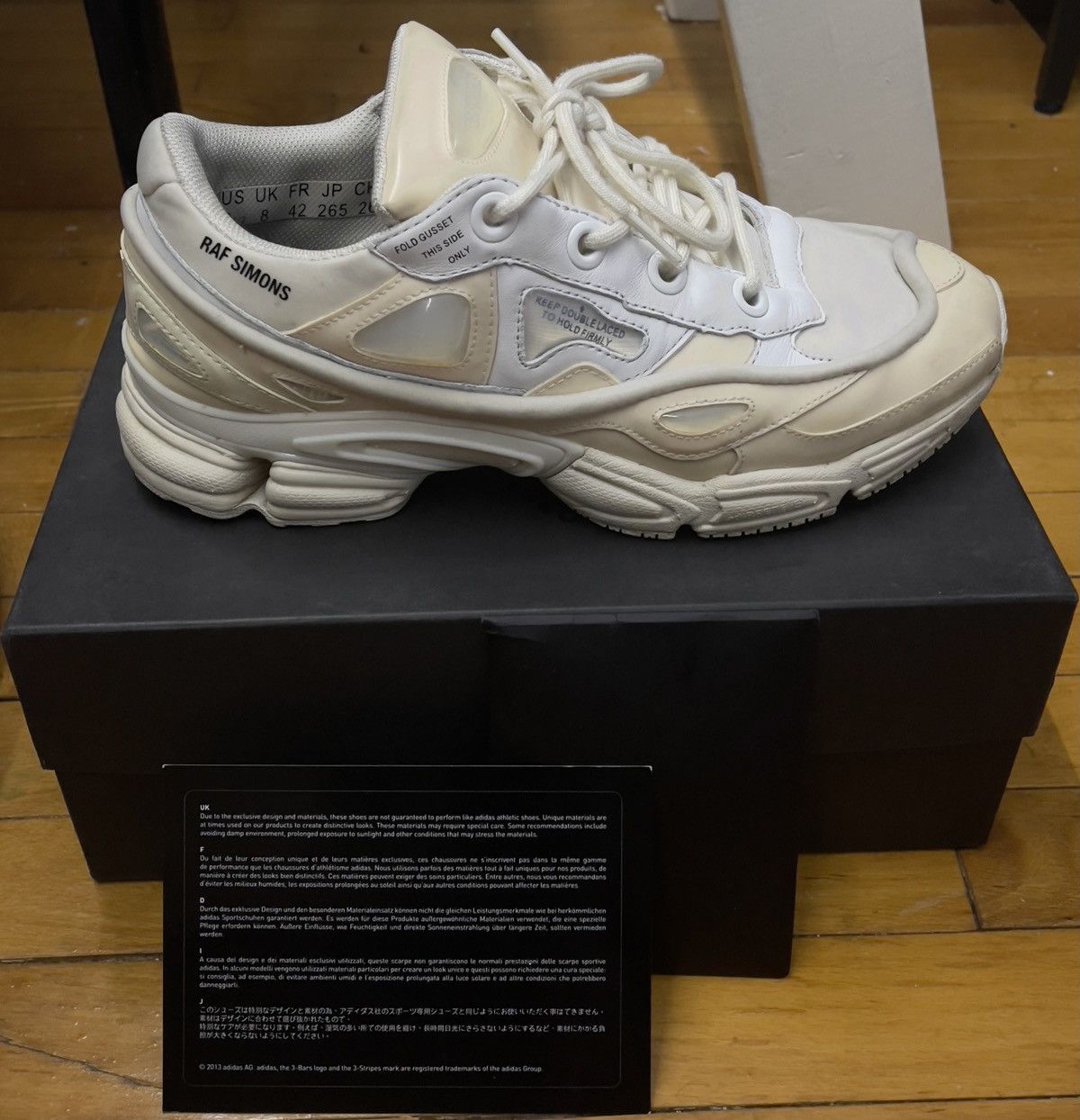 adidas ozweego bunny raf simons cream