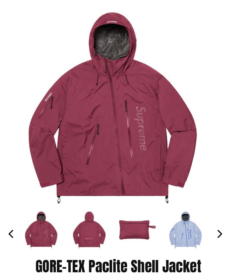 Supreme Supreme Gore-tex Paclite Jacket (Red) | Grailed