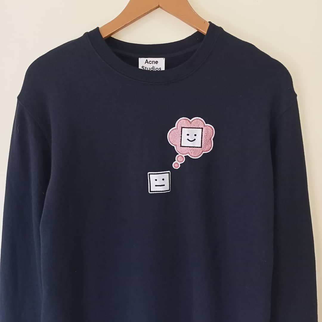 ACNE STUDIOS Casey Burger sold Face Emoii Sweatshirt