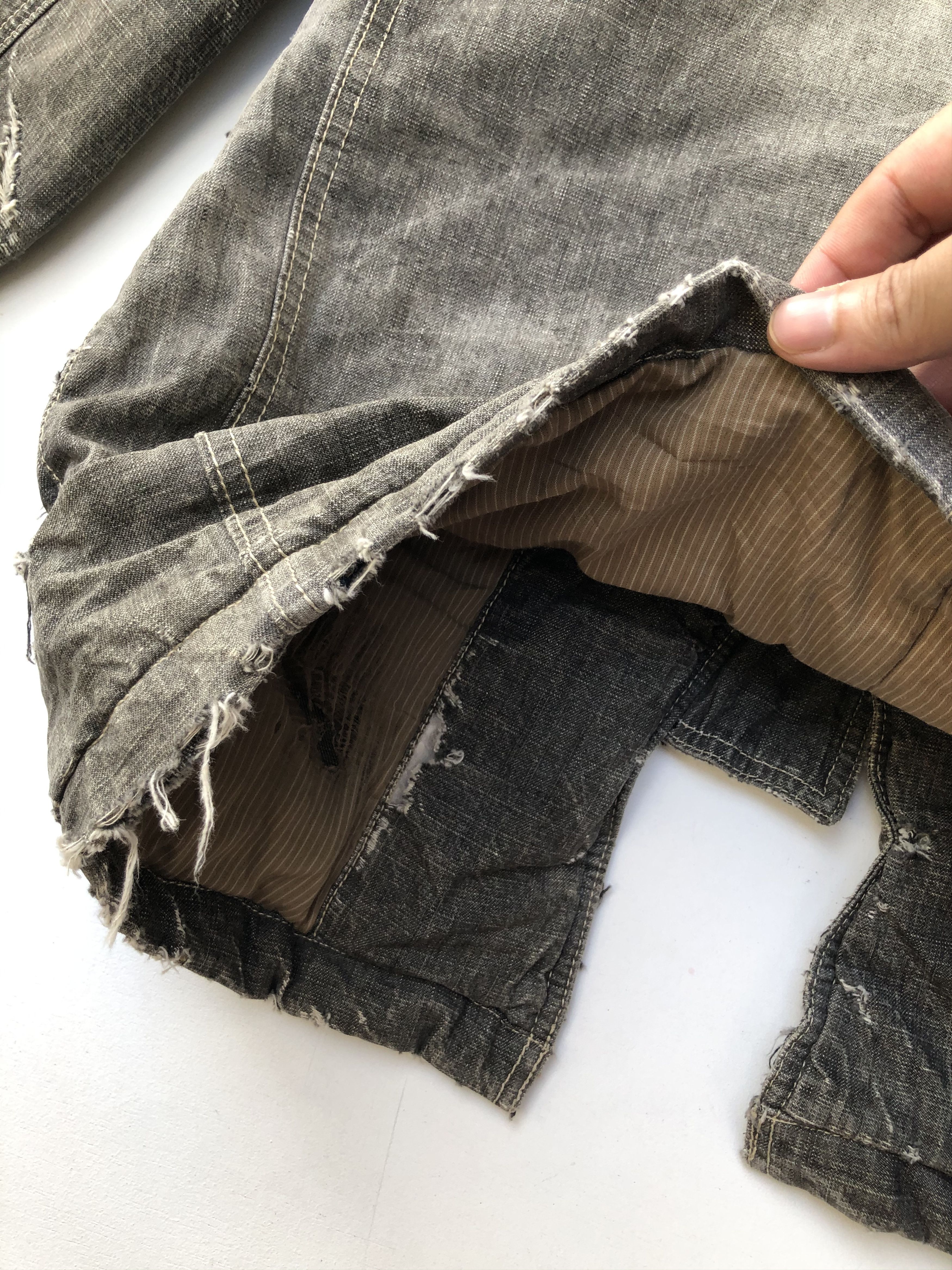 Japanese Brand JAPAN’S ALLIX NICE DISTRESSED DESIGN DENIM PARKA Size US M / EU 48-50 / 2 - 21 Thumbnail