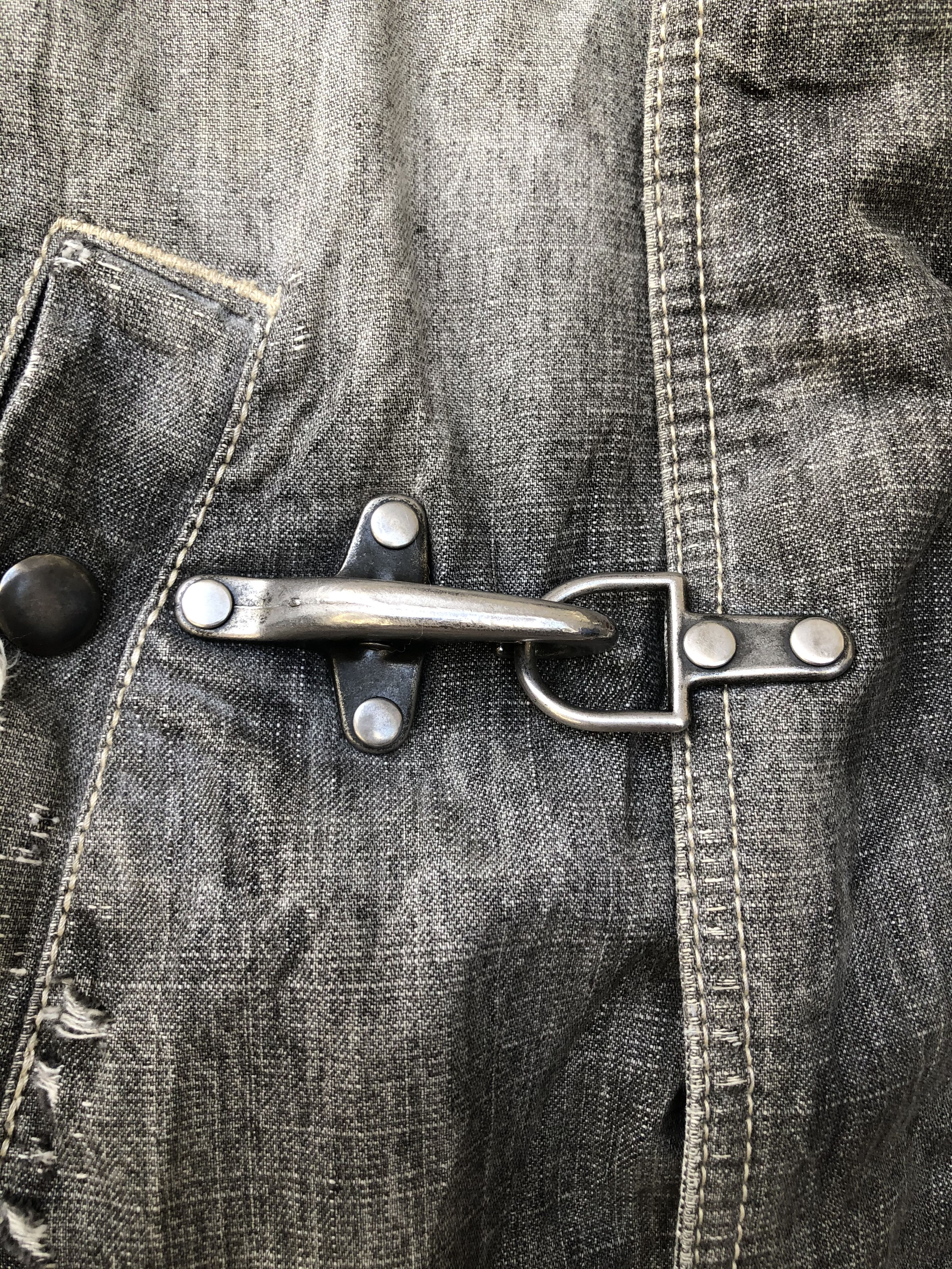 Japanese Brand JAPAN’S ALLIX NICE DISTRESSED DESIGN DENIM PARKA Size US M / EU 48-50 / 2 - 14 Thumbnail