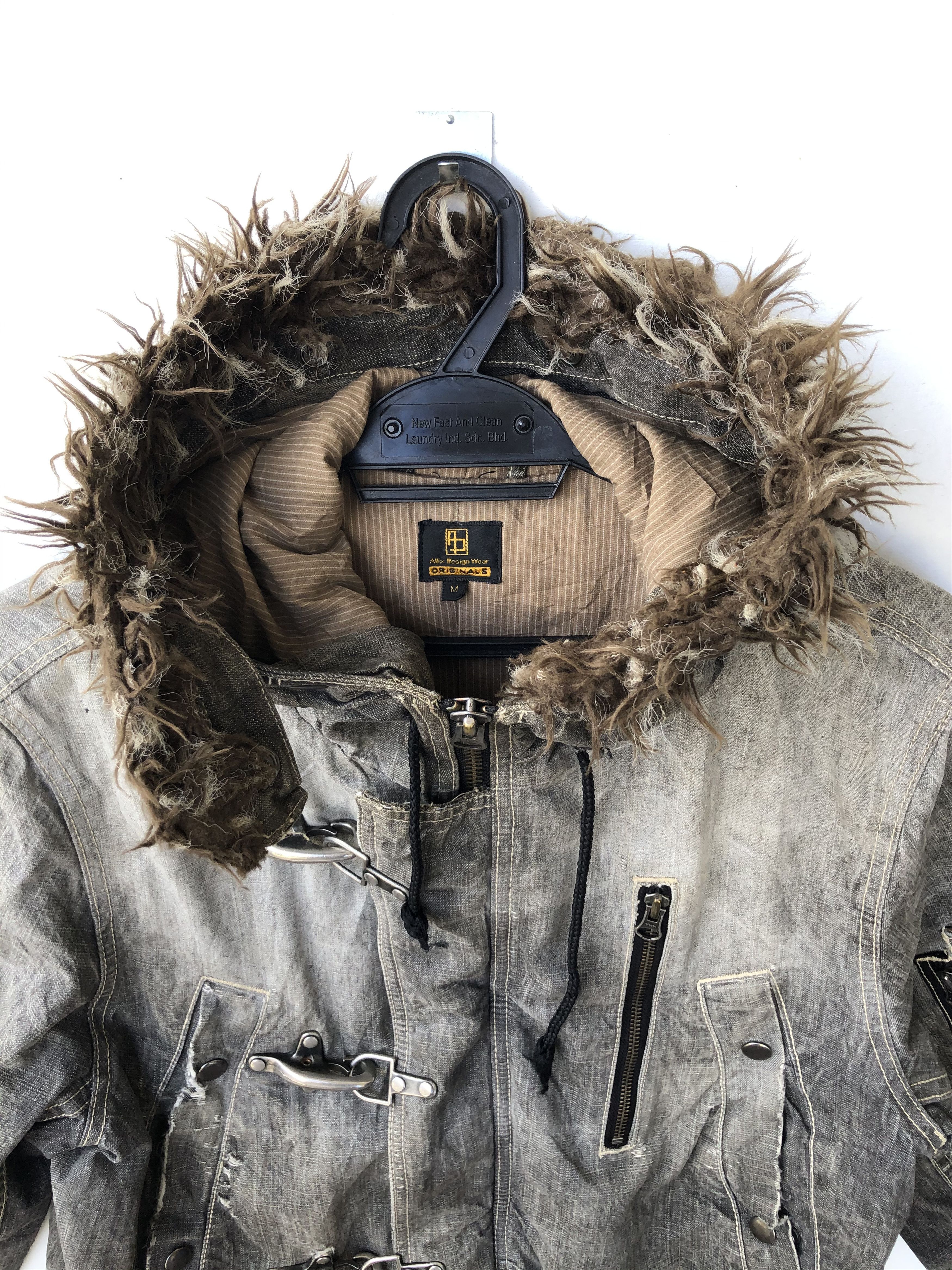 Japanese Brand JAPAN’S ALLIX NICE DISTRESSED DESIGN DENIM PARKA Size US M / EU 48-50 / 2 - 17 Thumbnail