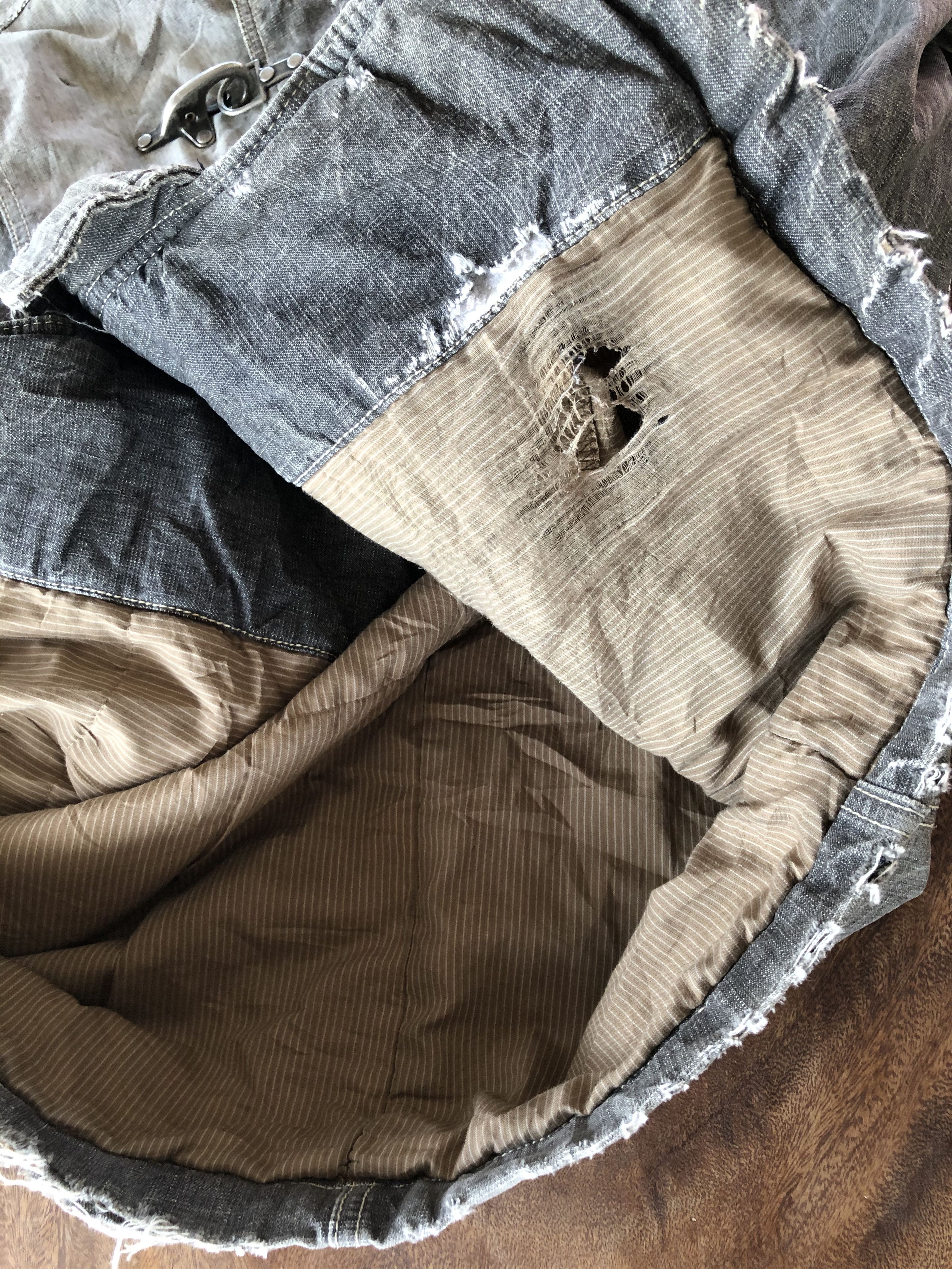 Japanese Brand JAPAN’S ALLIX NICE DISTRESSED DESIGN DENIM PARKA Size US M / EU 48-50 / 2 - 25 Thumbnail